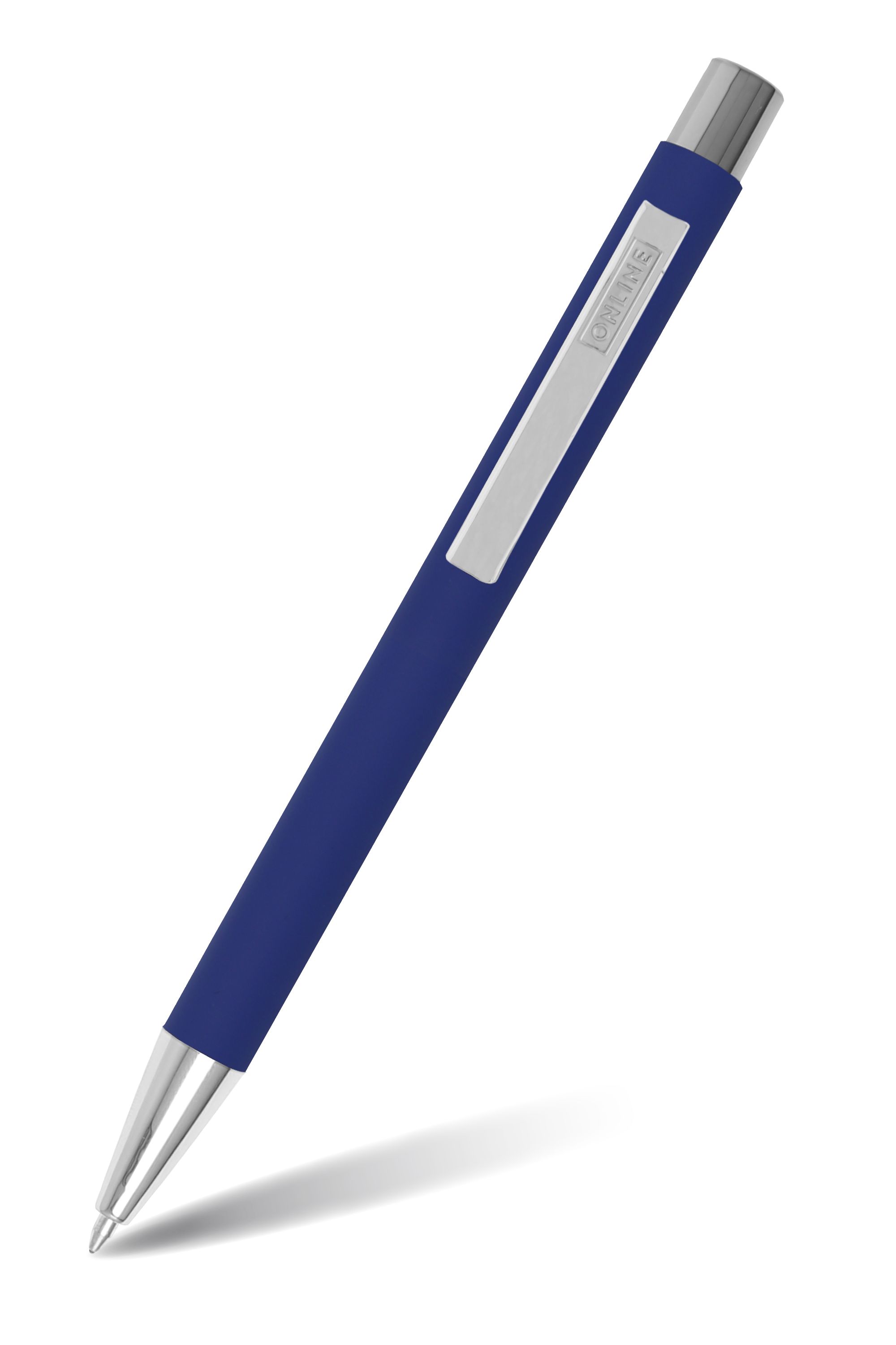 Druckkugelschreiber Soft Metal Classic Blue