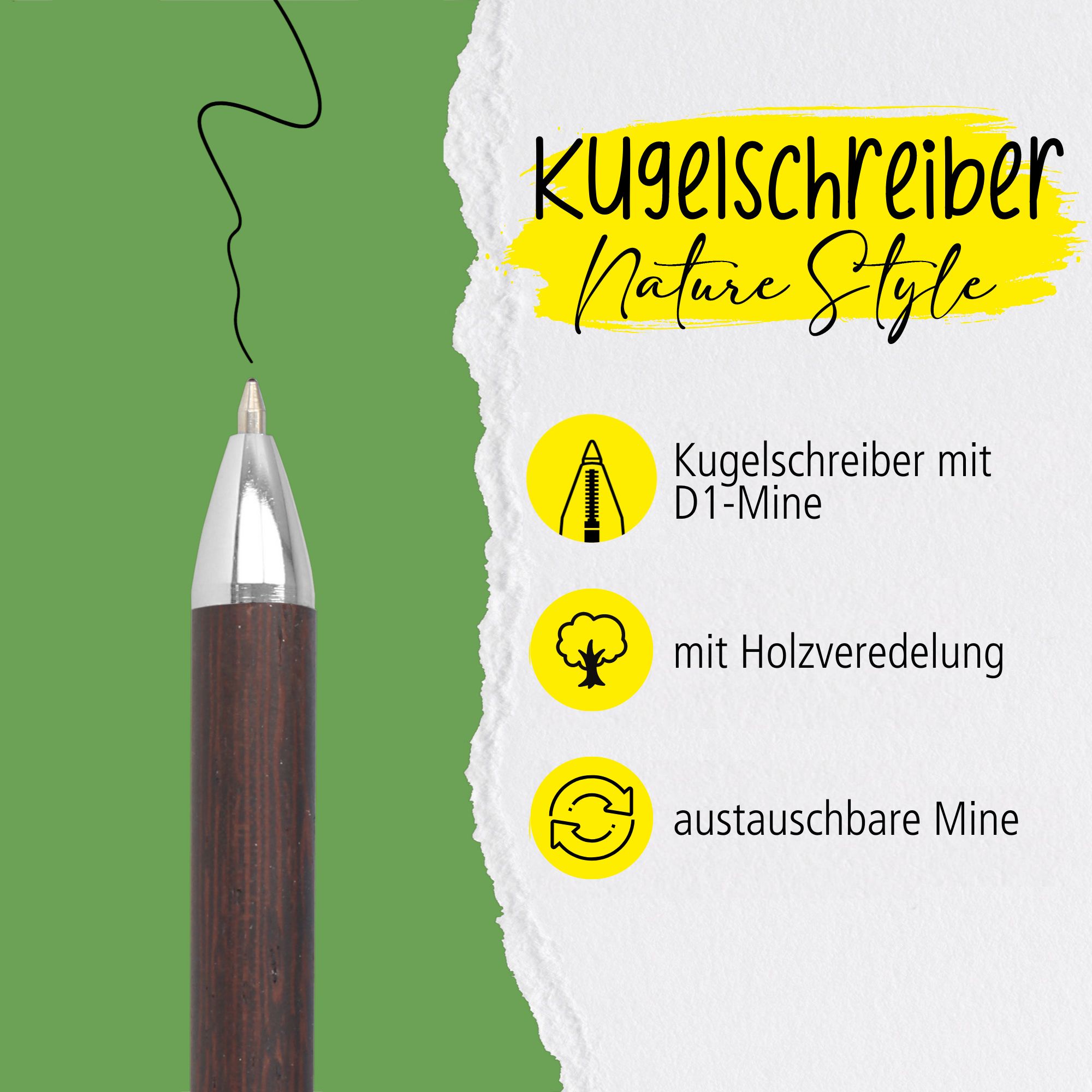 Kugelschreiber Nature Style Blackwood