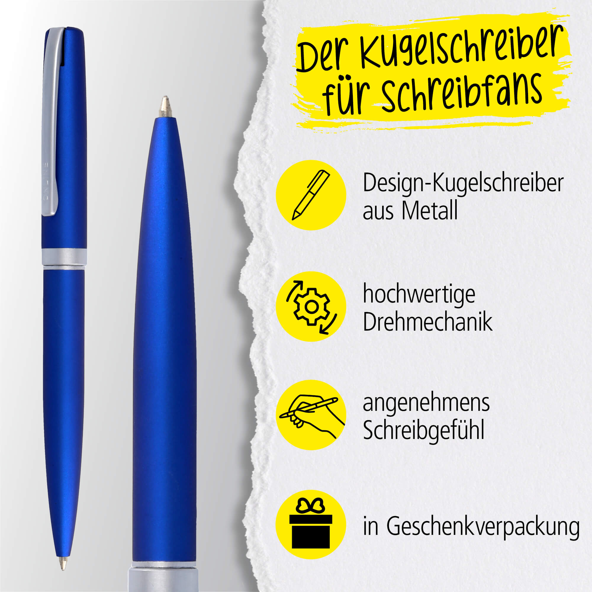 Drehkugelschreiber Eleganza Blue