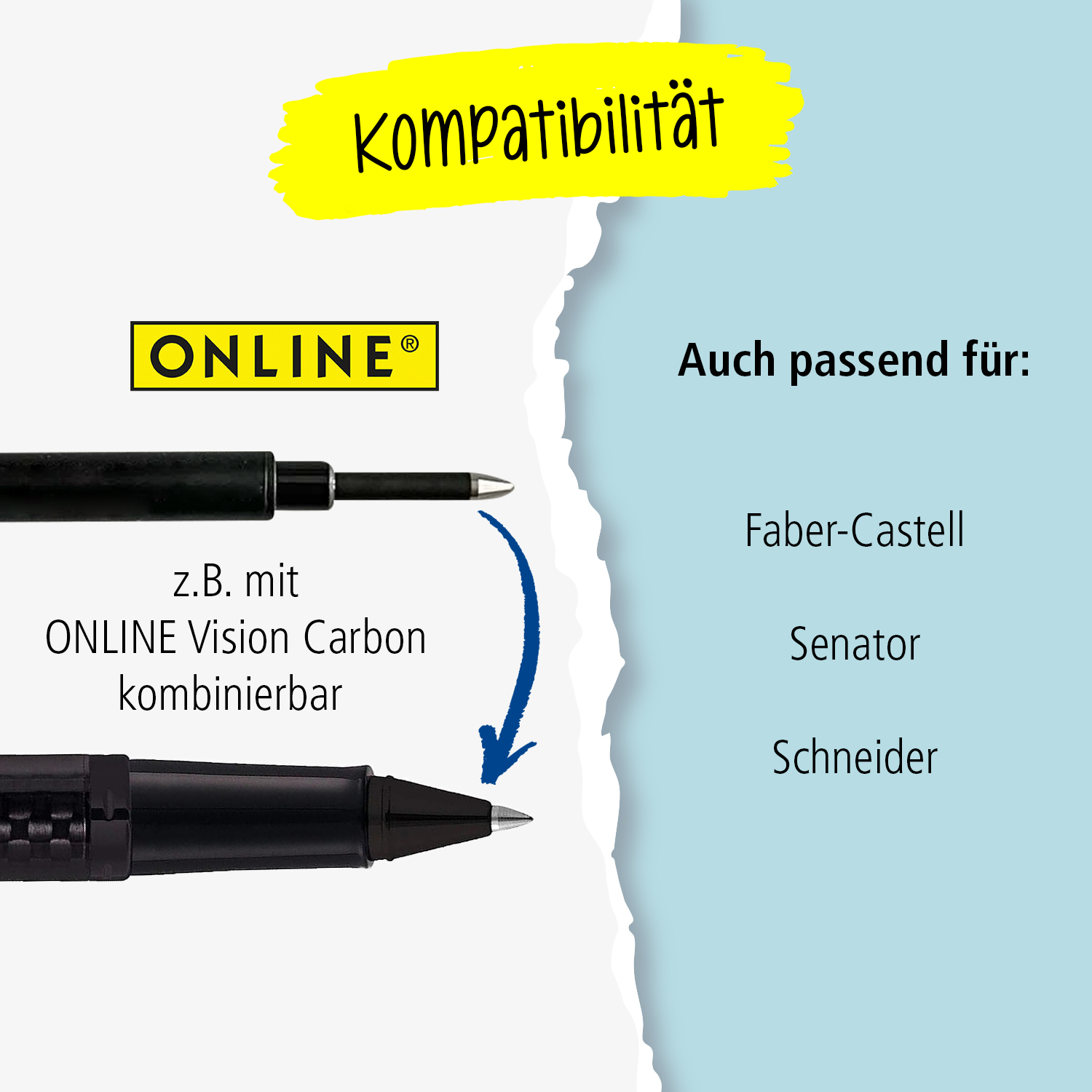 Rollerball-Minen Vorteilspack Blau