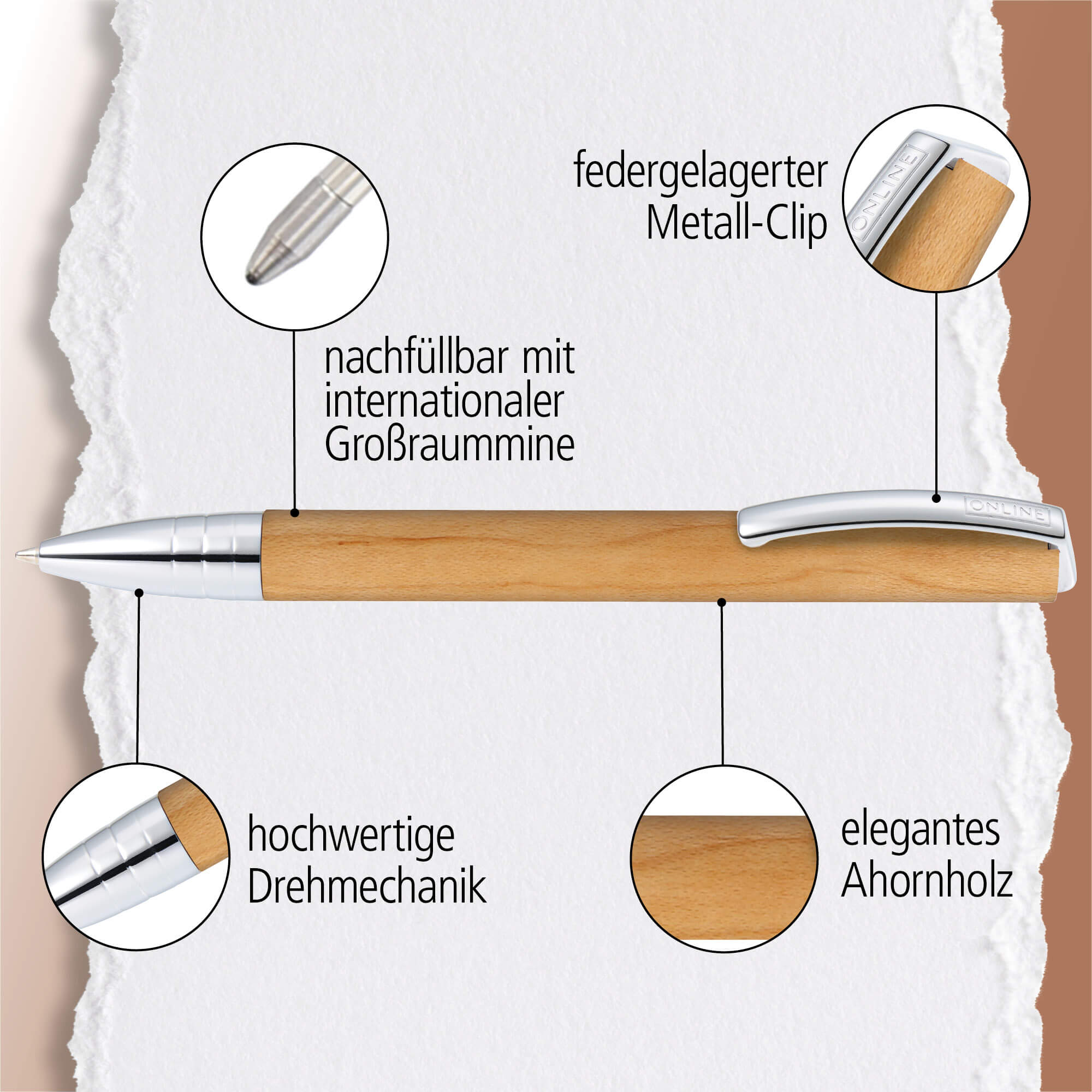Kugelschreiber Vision Nature Maple