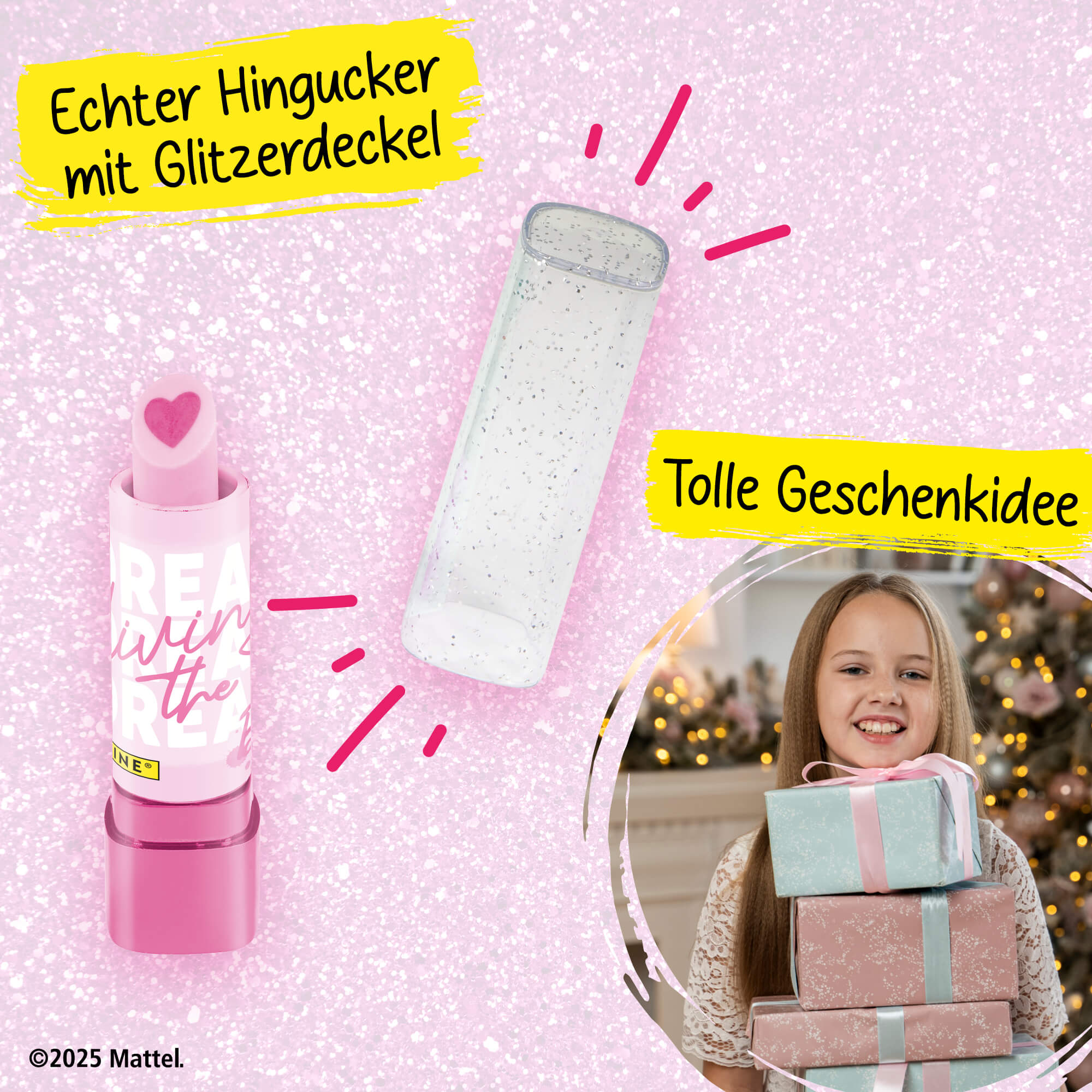Lipstick Radierer, 2er Pack, Barbie