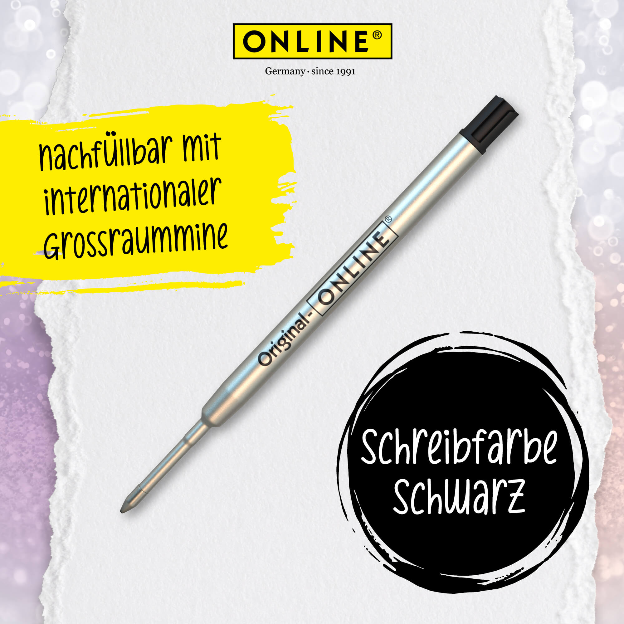 Kugelschreiber Crystal Pen Rose, Metall, inkl. internationale Großraummine schwarzschreibend, in Geschenketui