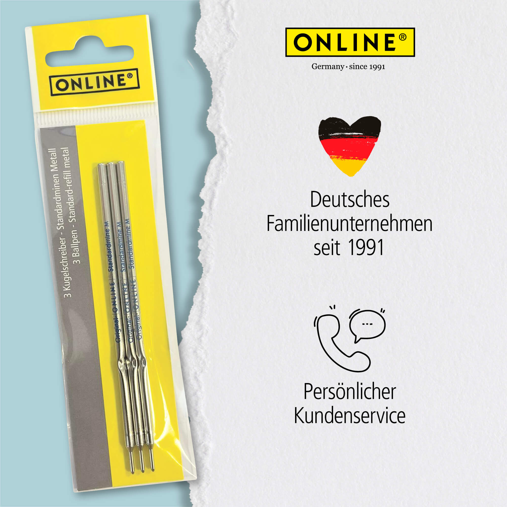 Kugelschreibermine A2 M blau