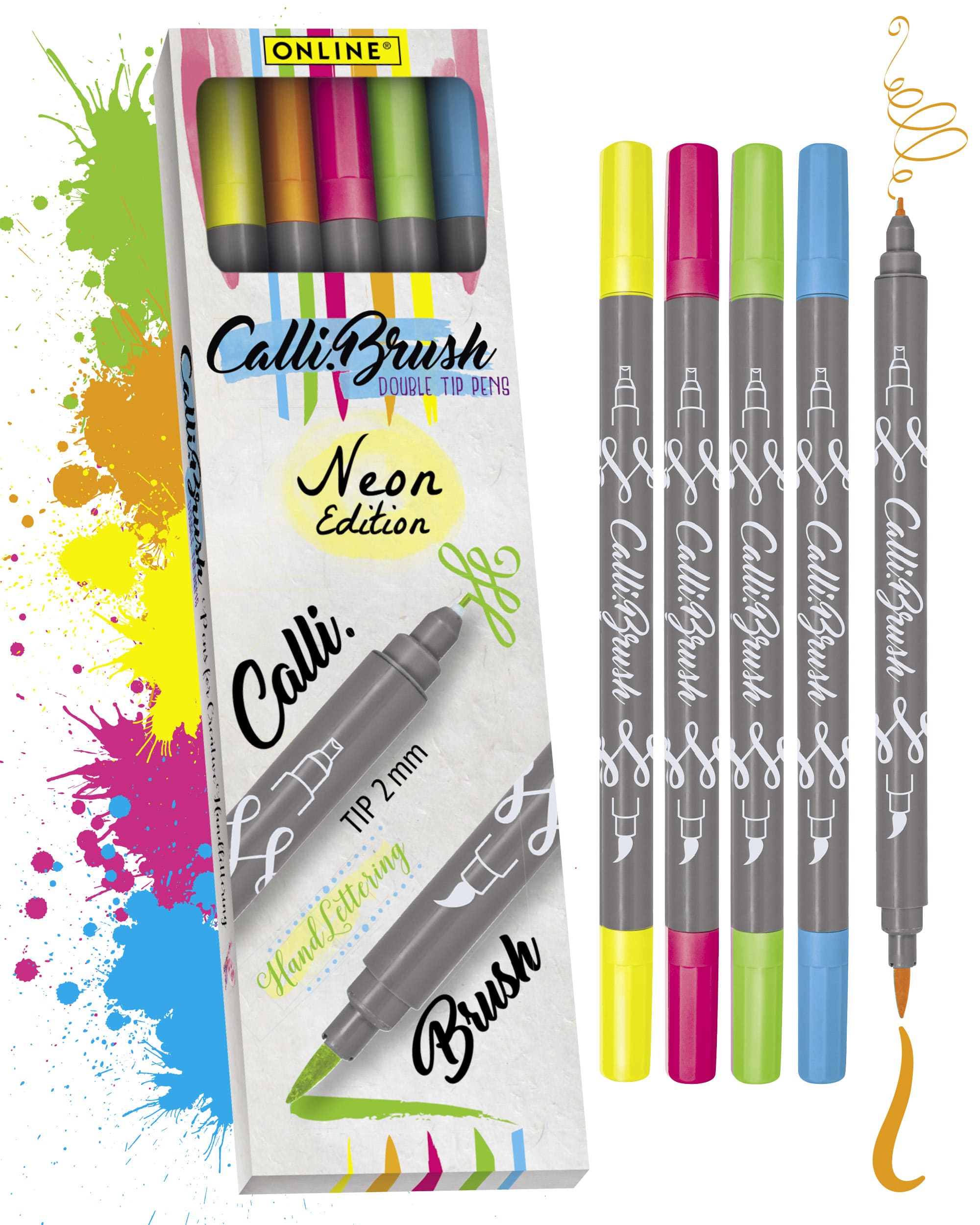Calli.Brush Pens 5er Set Neon
