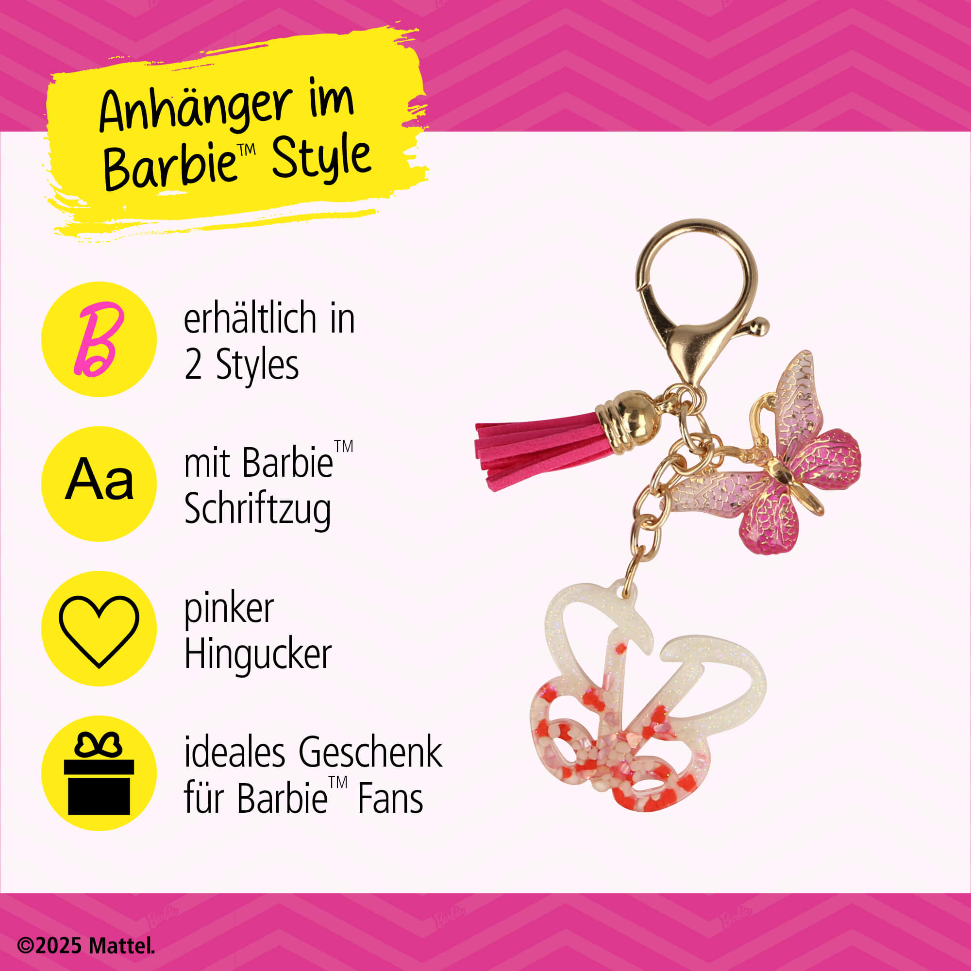 Schlüsselanhänger Barbie "B"
