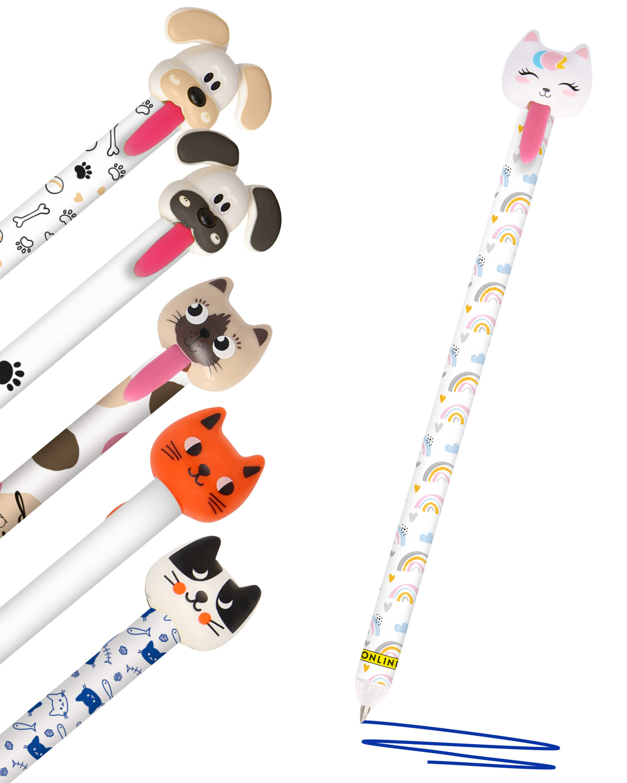 Radierbare Gelschreiber ONLINE magiXX Zip, 6er-Pack