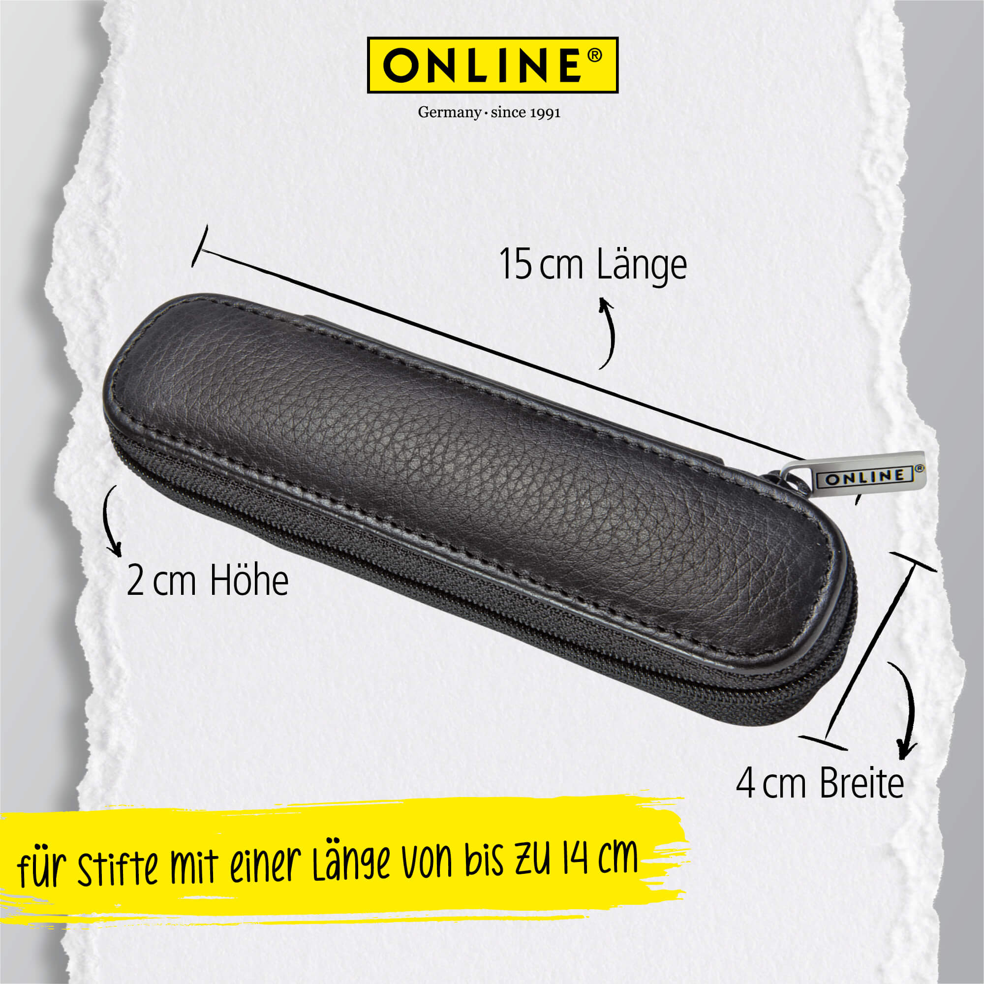 Eleganza Füller & Kugelschreiber Black, inkl. Lederetui in Geschenkbox