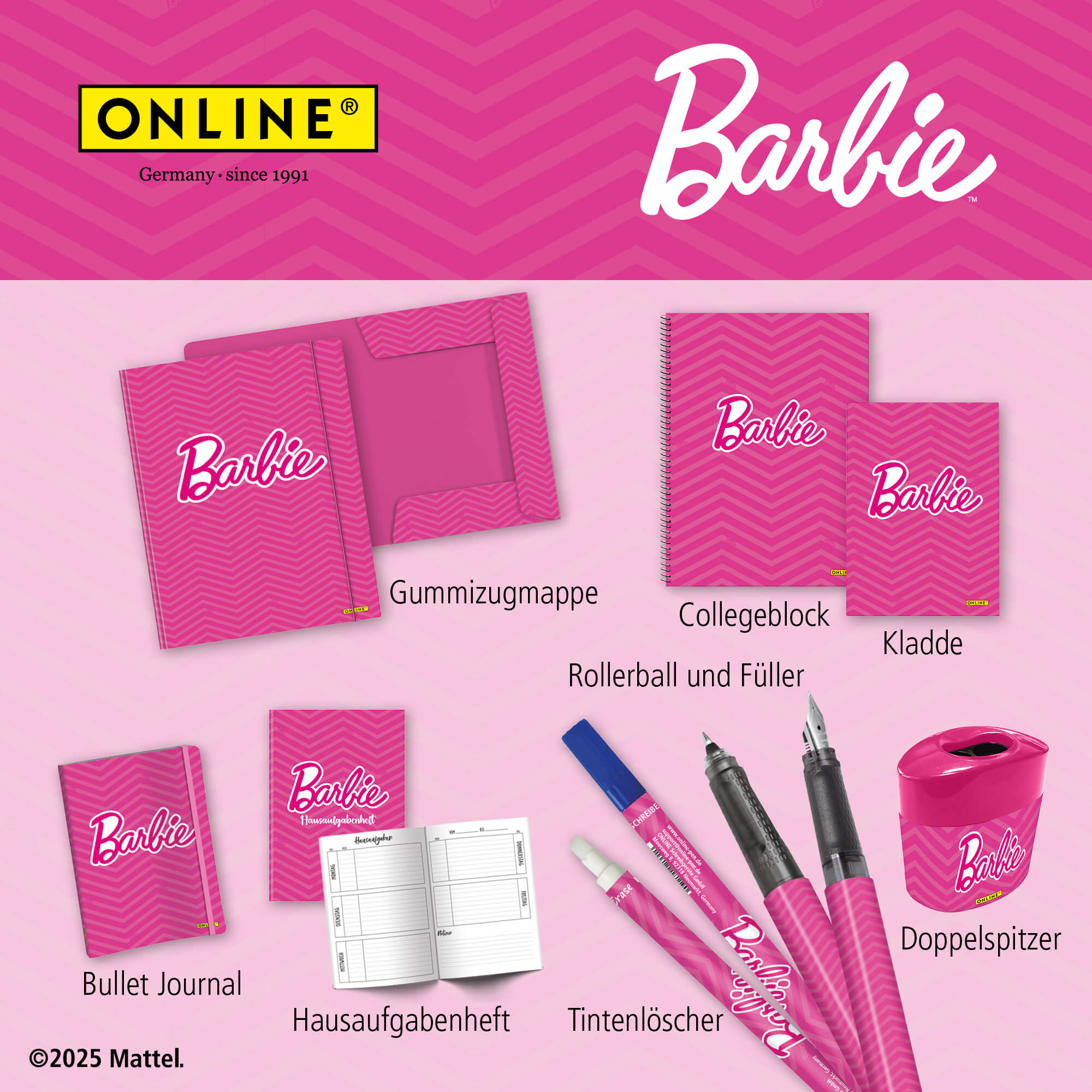 Lipstick Radierer, 2er Pack, Barbie