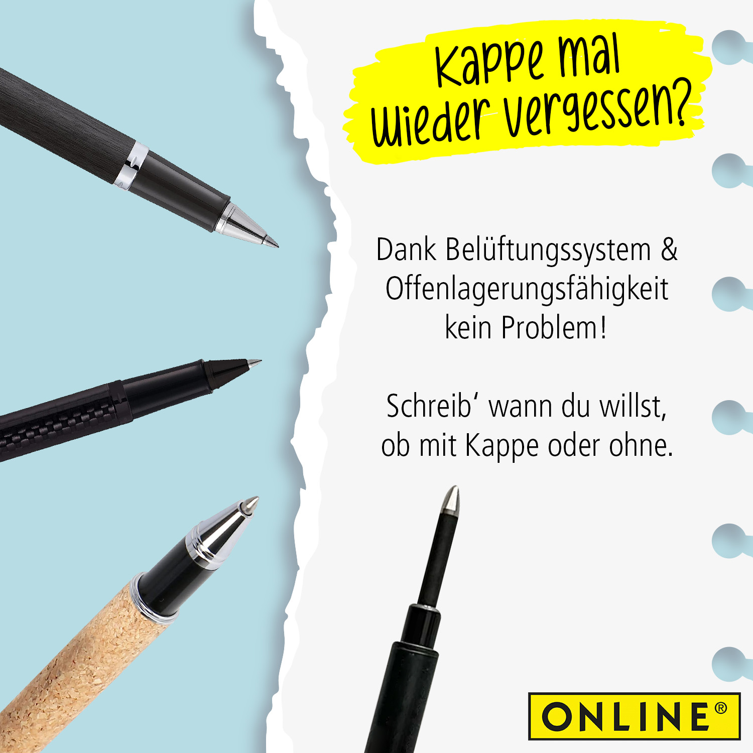 Rollerball-Minen Vorteilspack Schwarz