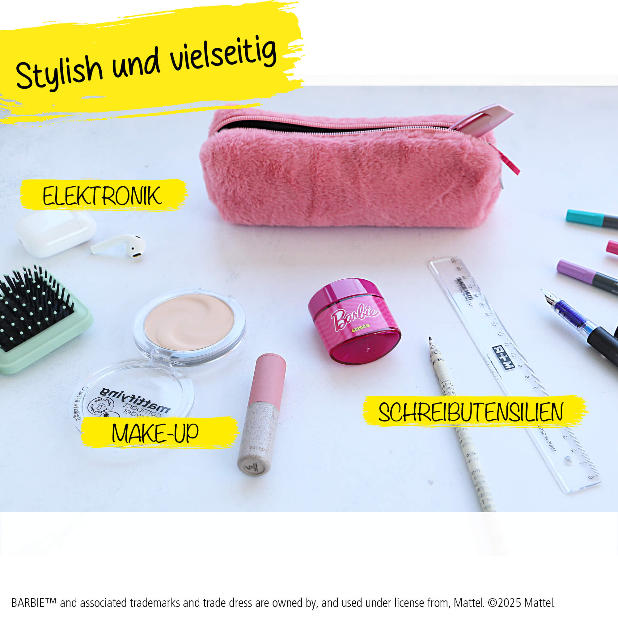 Schlampermäppchen Barbie Pink