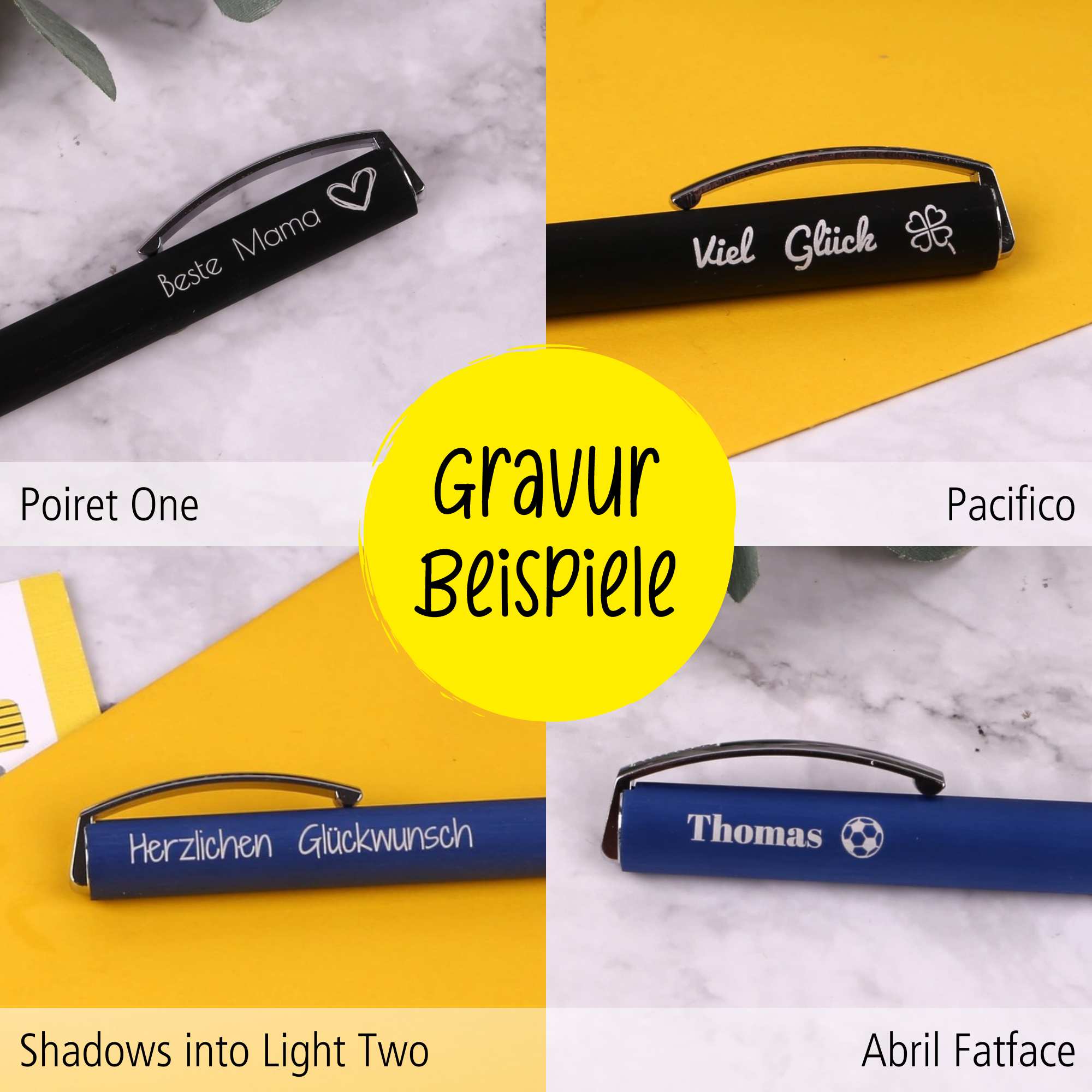 Füller Vision Classic Black (M), personalisiert mit Gravur