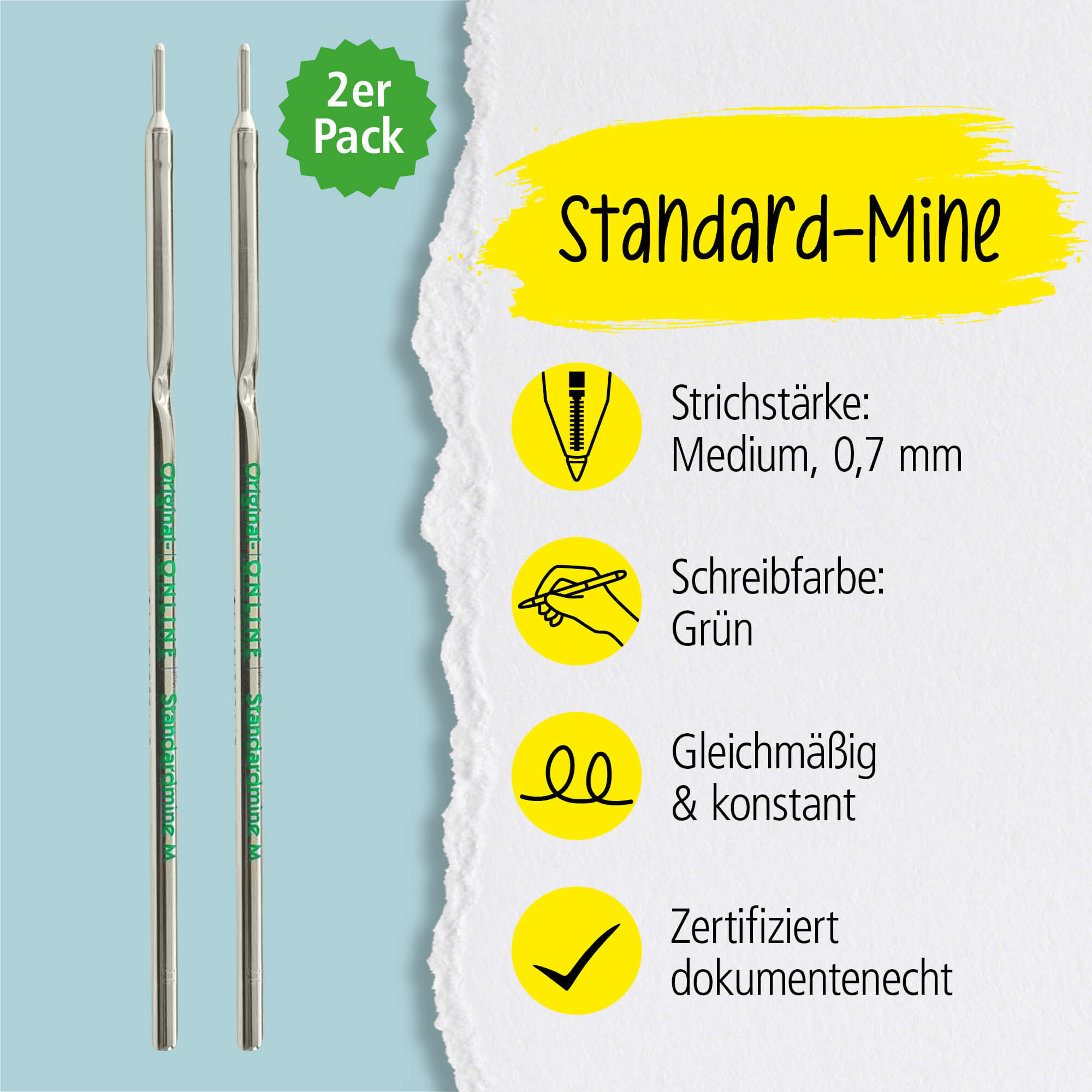 Kugelschreibermine A2 M grün