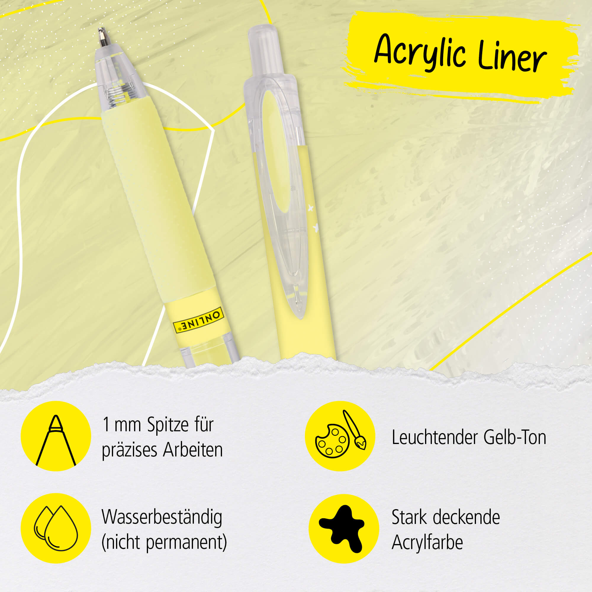Acrylic Liner Yellow