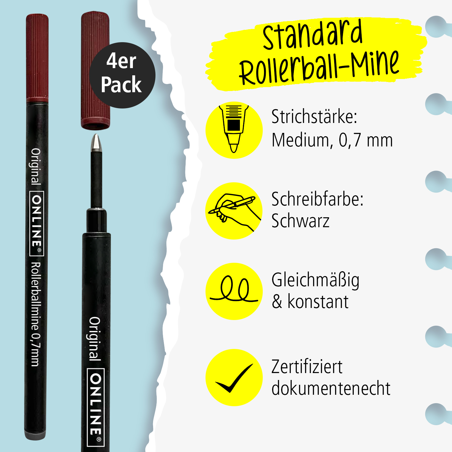 Rollerball-Minen Vorteilspack Schwarz