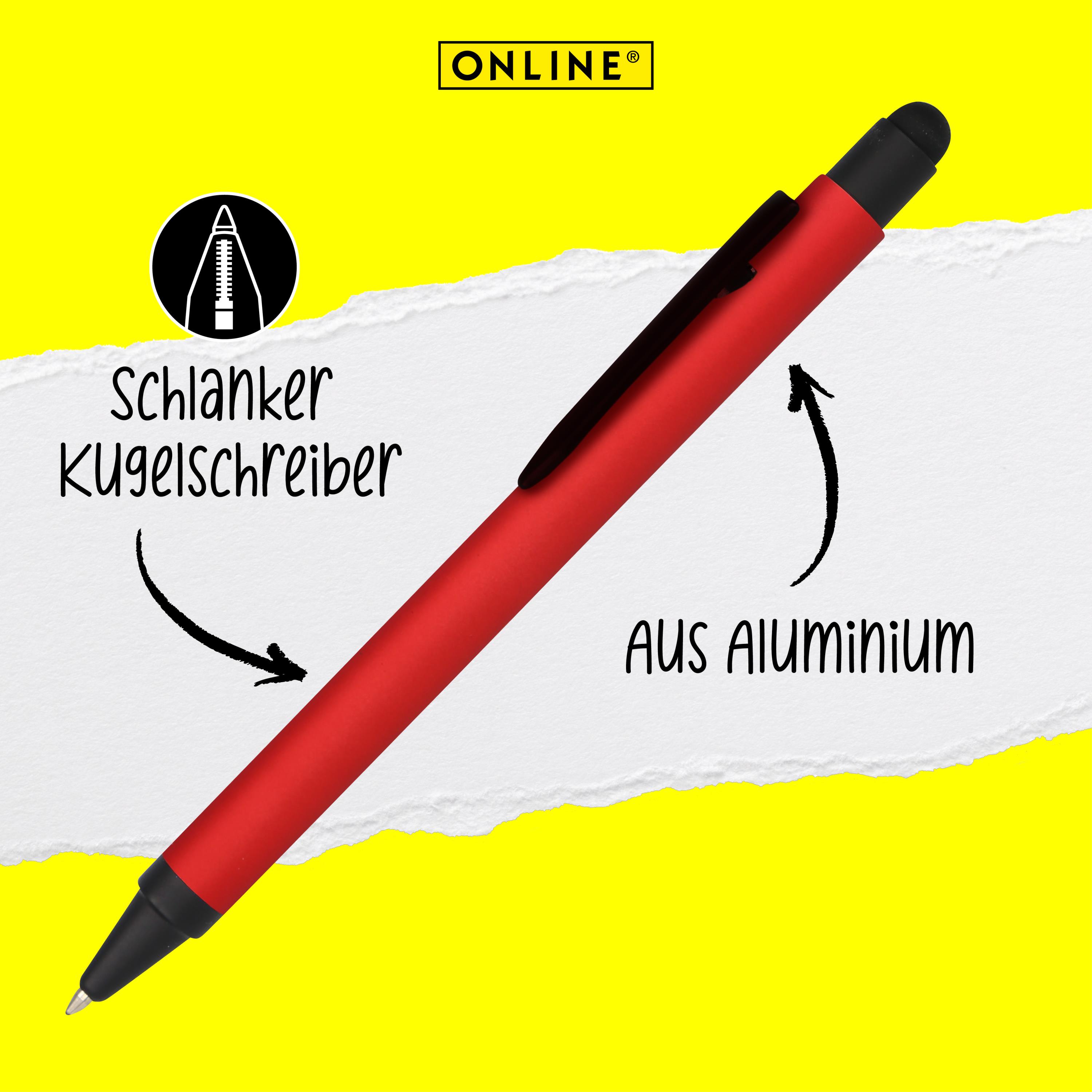 Kugelschreiber ALU Stylus Red