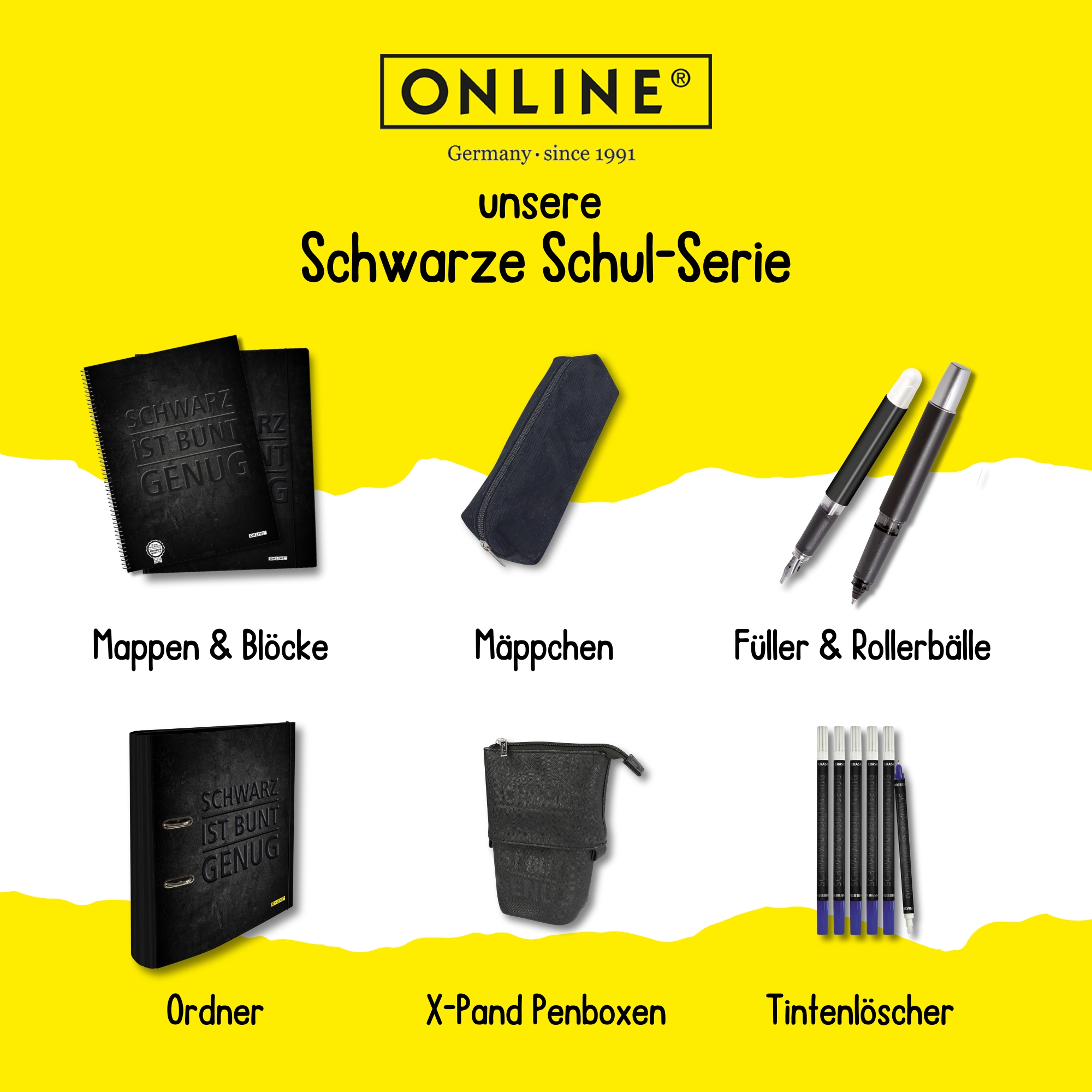Gummizugmappe DIN A3 Schwarz