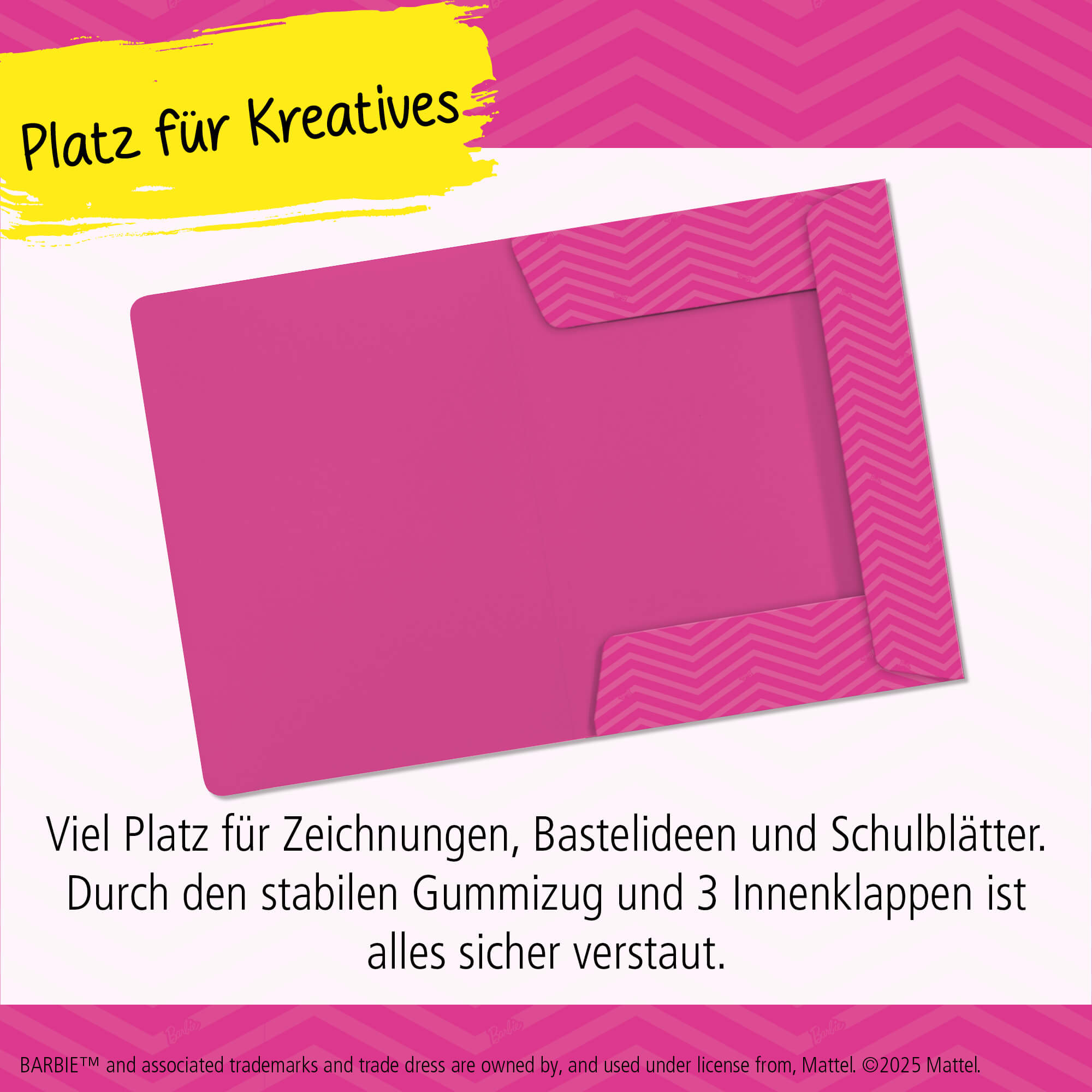 Gummizugmappe DIN A4 Barbie Pink
