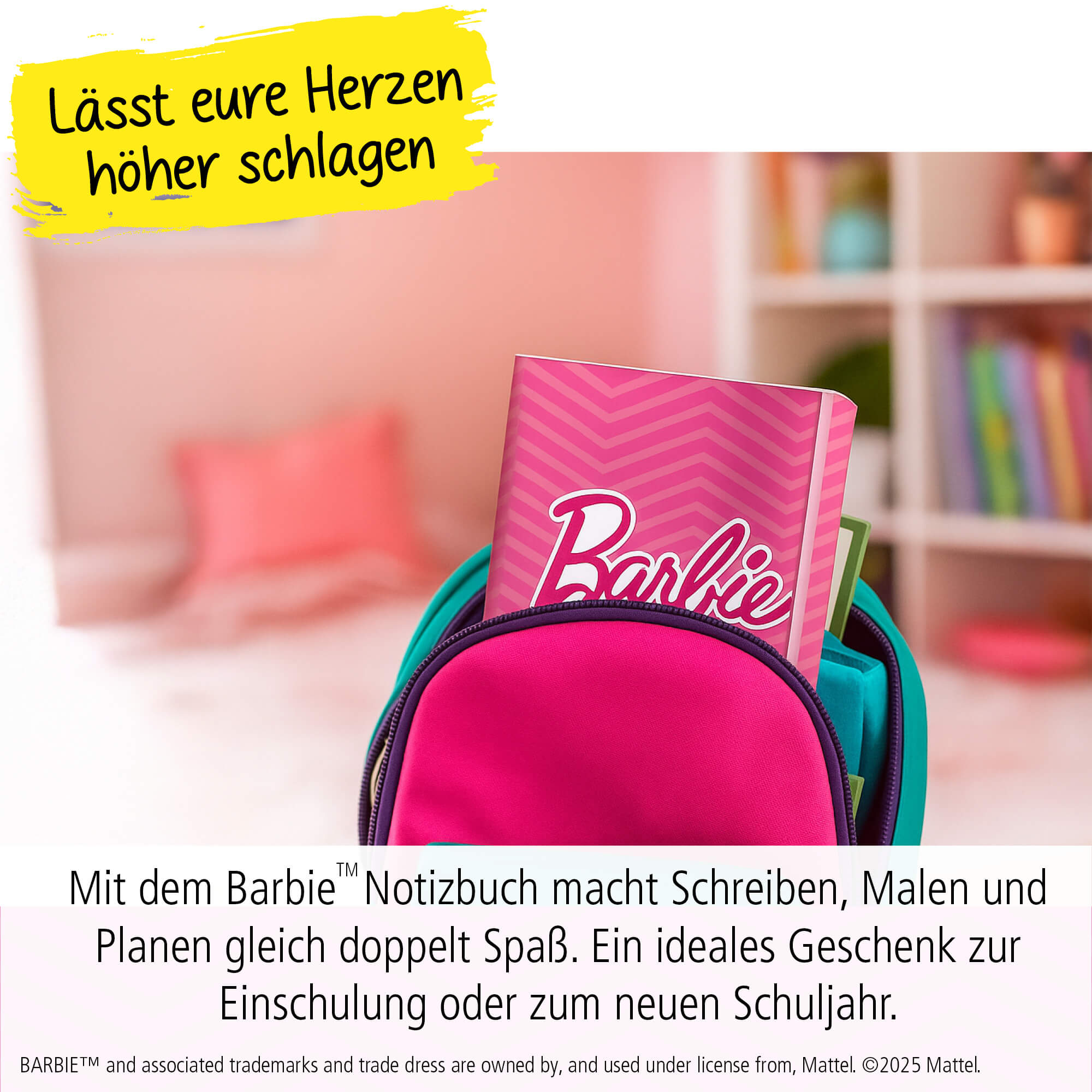 Bullet Journal Barbie 2er Pack, Notizbuch mit Soft-Cover, DIN A5, 120g/m² FSC Papier, 144 Seiten