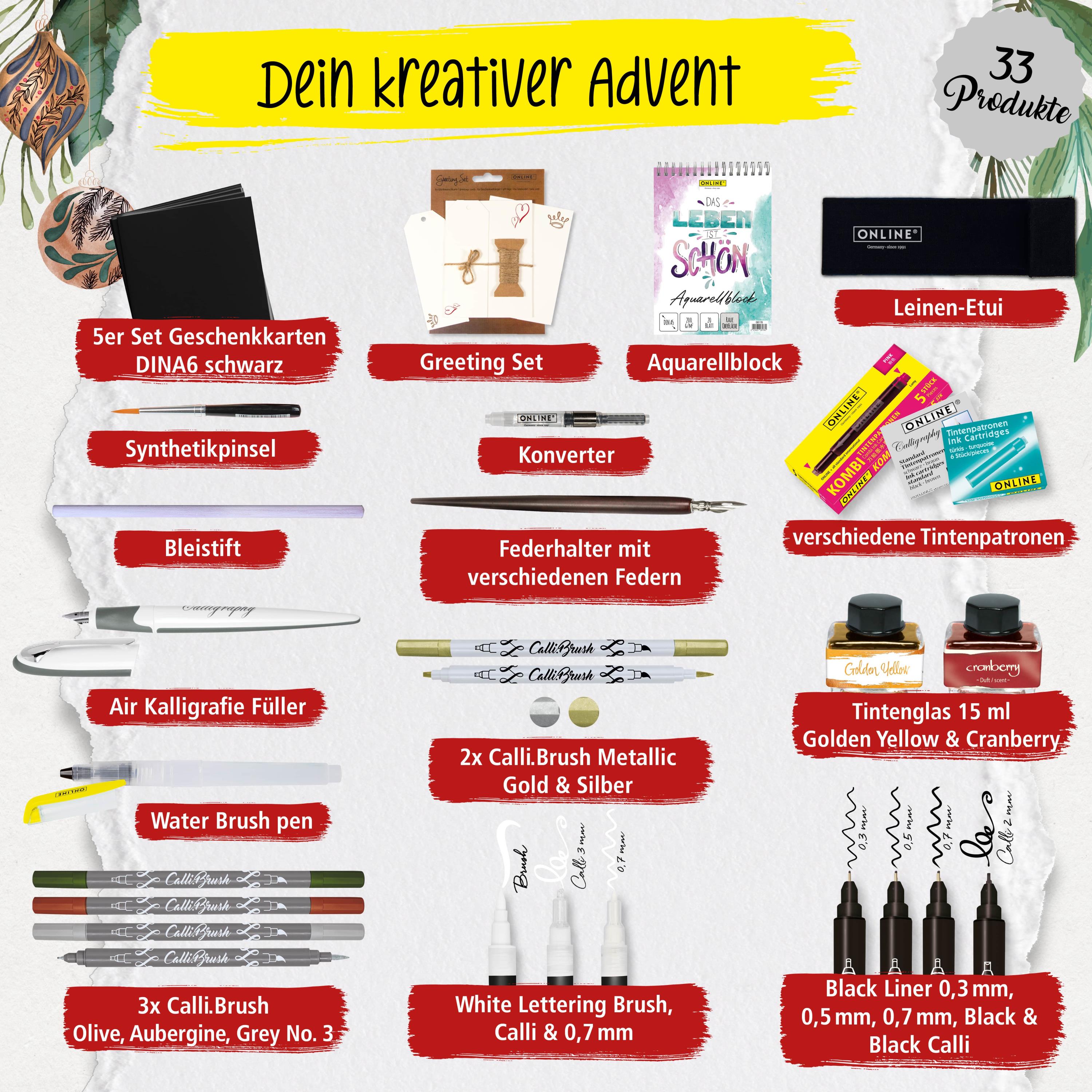 ONLINE Adventskalender Kalligrafie 2024