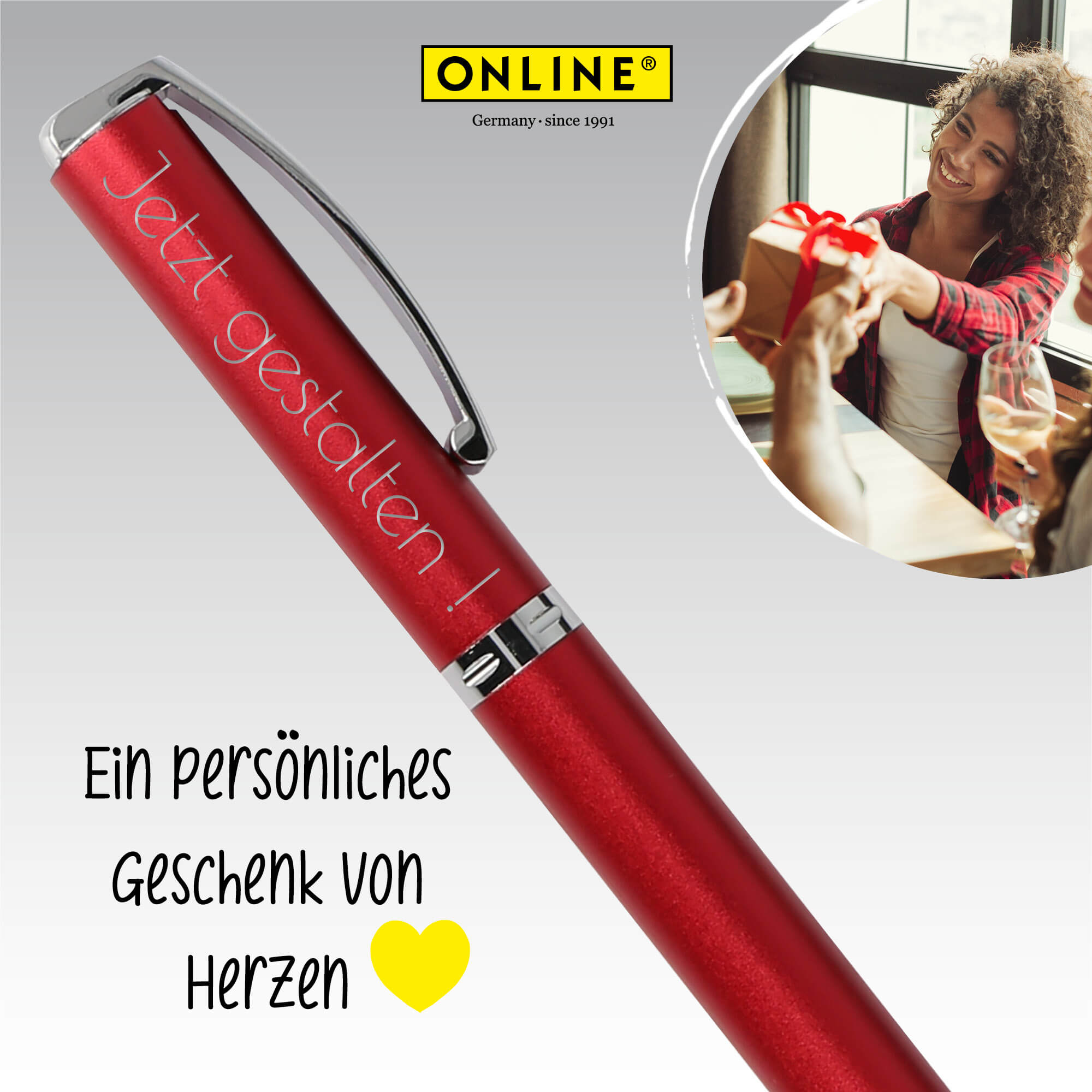 Füller Vision Classic Wild Berry (M), personalisiert mit Gravur