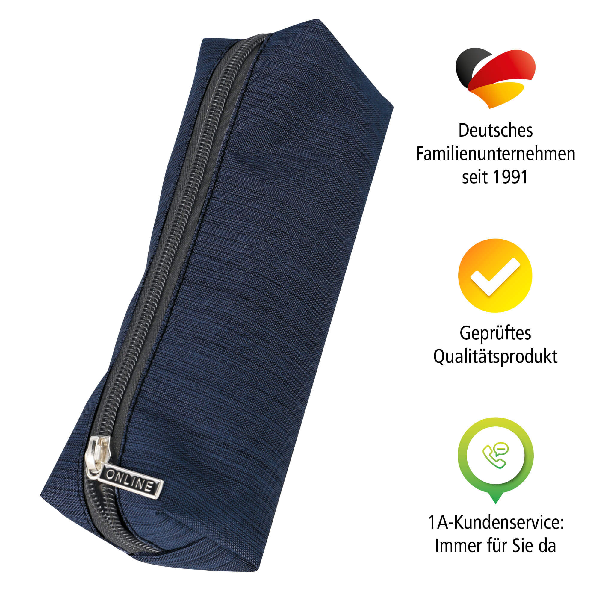 Schlampermäppchen Blue, blaues Federmäppchen