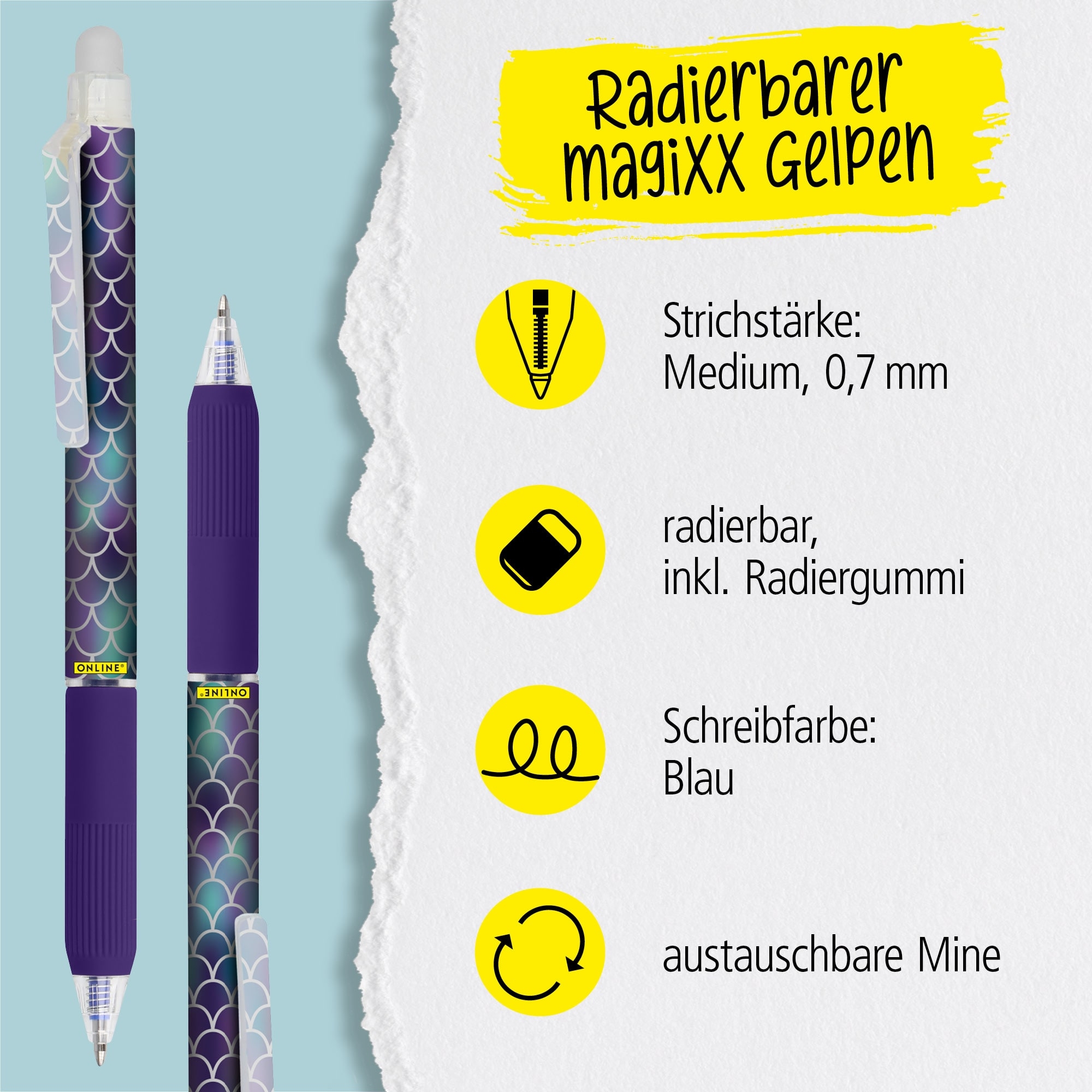 Radierbarer Gelpen ONLINE magiXX Design Shiny Dreams