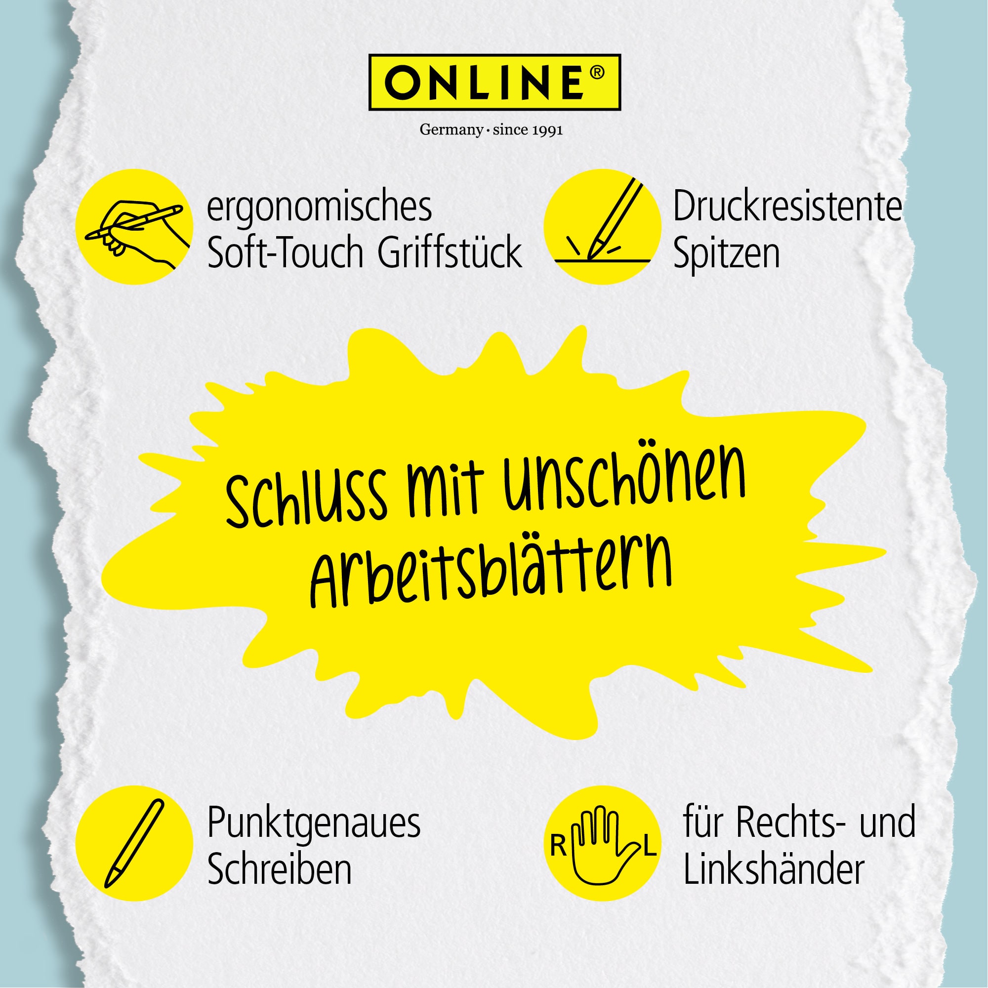 Radierbarer Gelschreiber ONLINE magiXX Classic Türkis