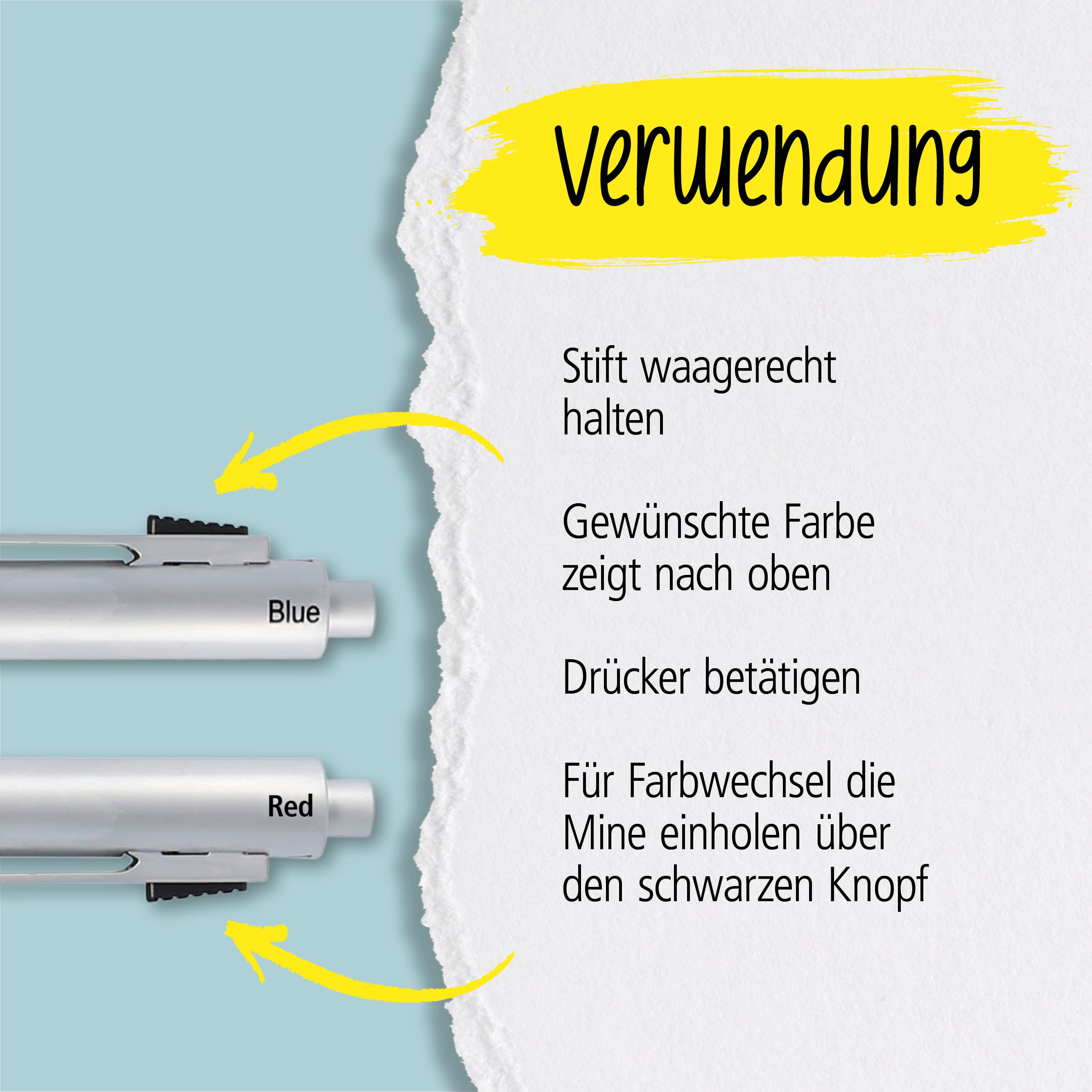 Multipen 4-in-1 Silver, inkl. Ersatzminen in Box