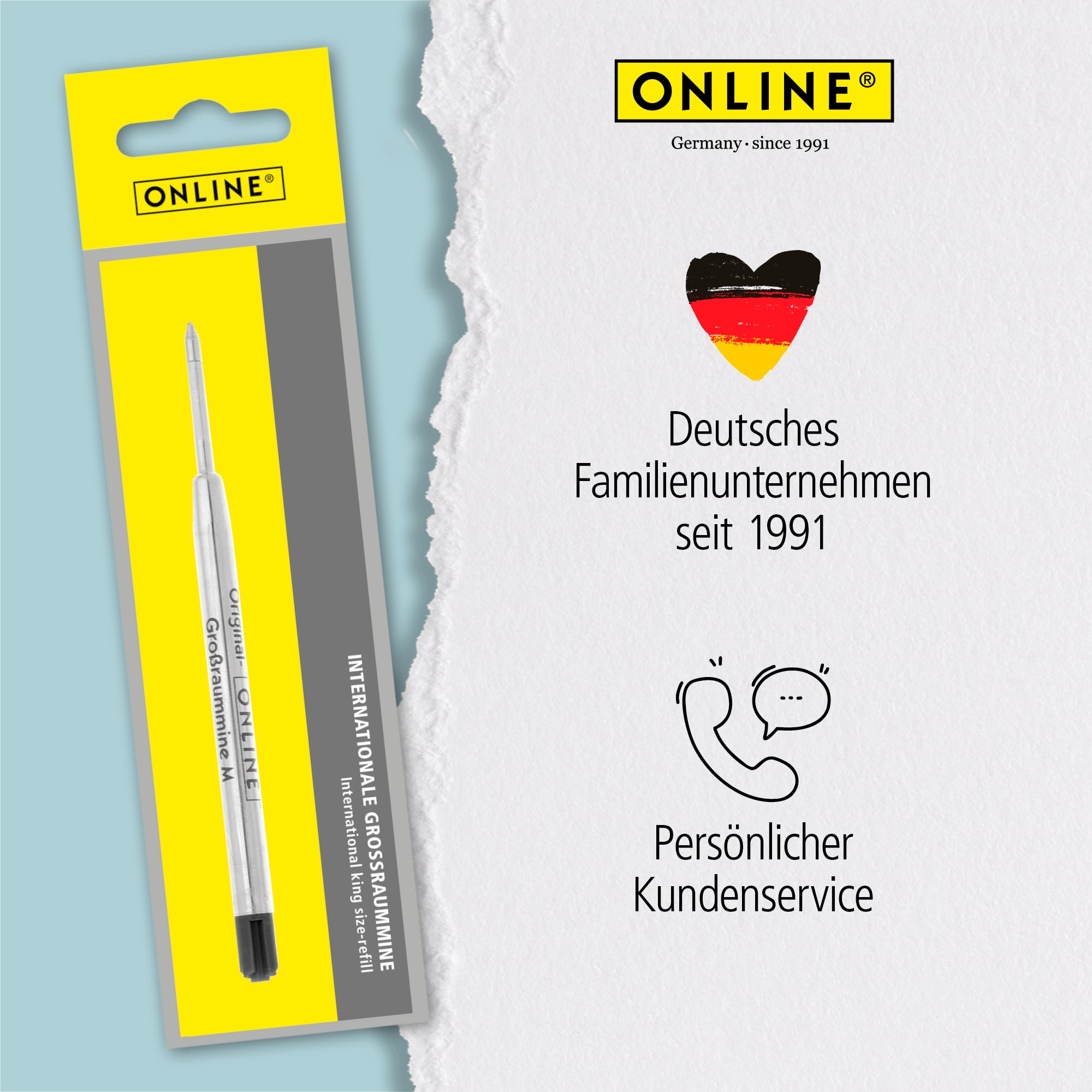 Kugelschreibermine - Internationale Großraummine M, Schwarz