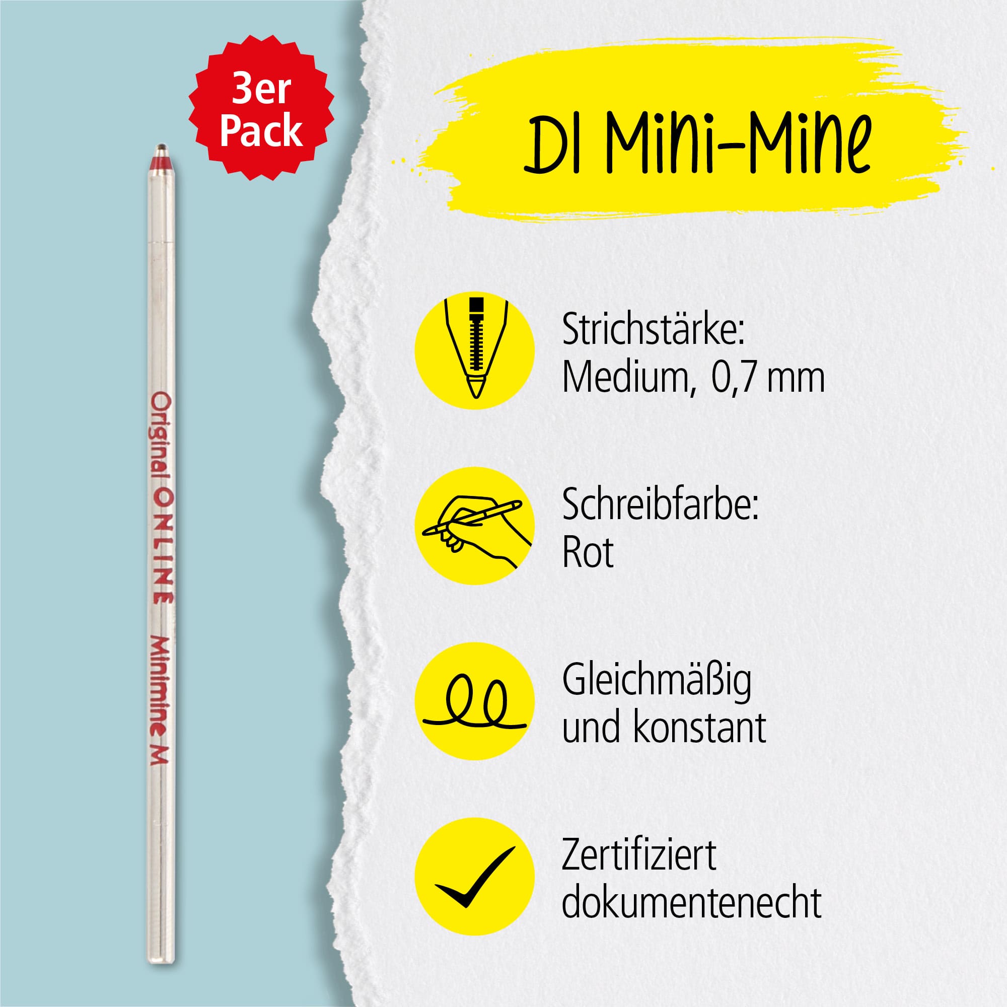 D1-Standard-Mine M, Rot