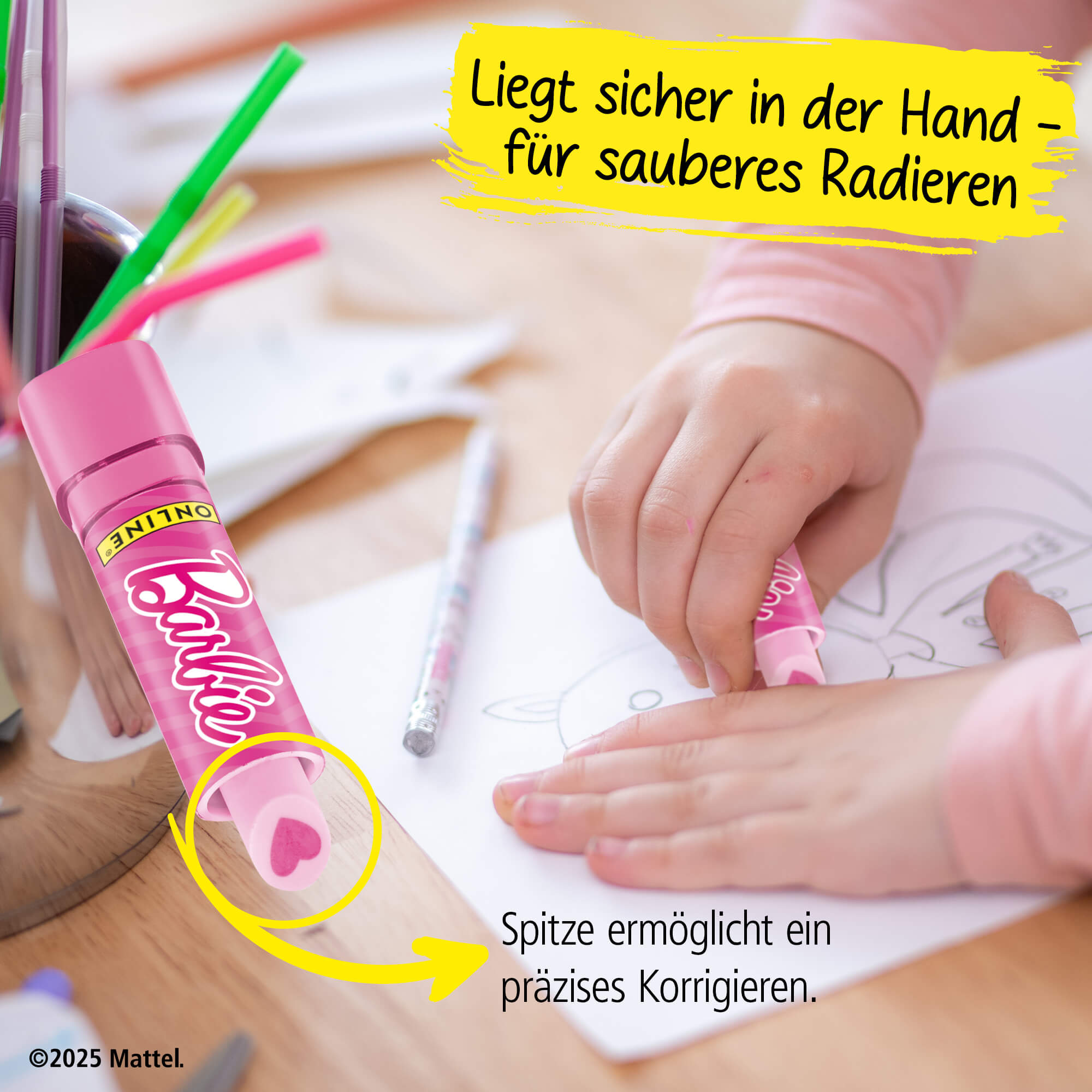 Lipstick Radierer, 2er Pack, Barbie
