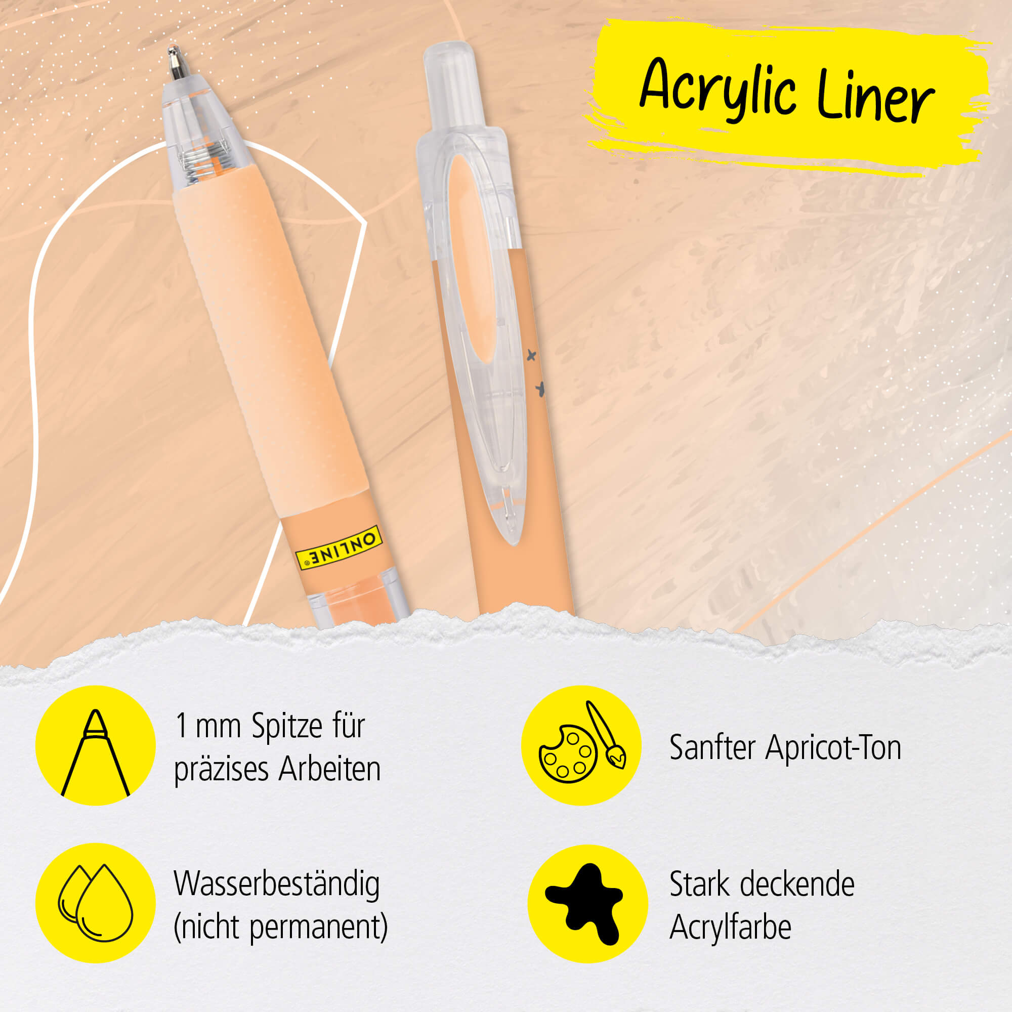 Acrylic Liner Apricot