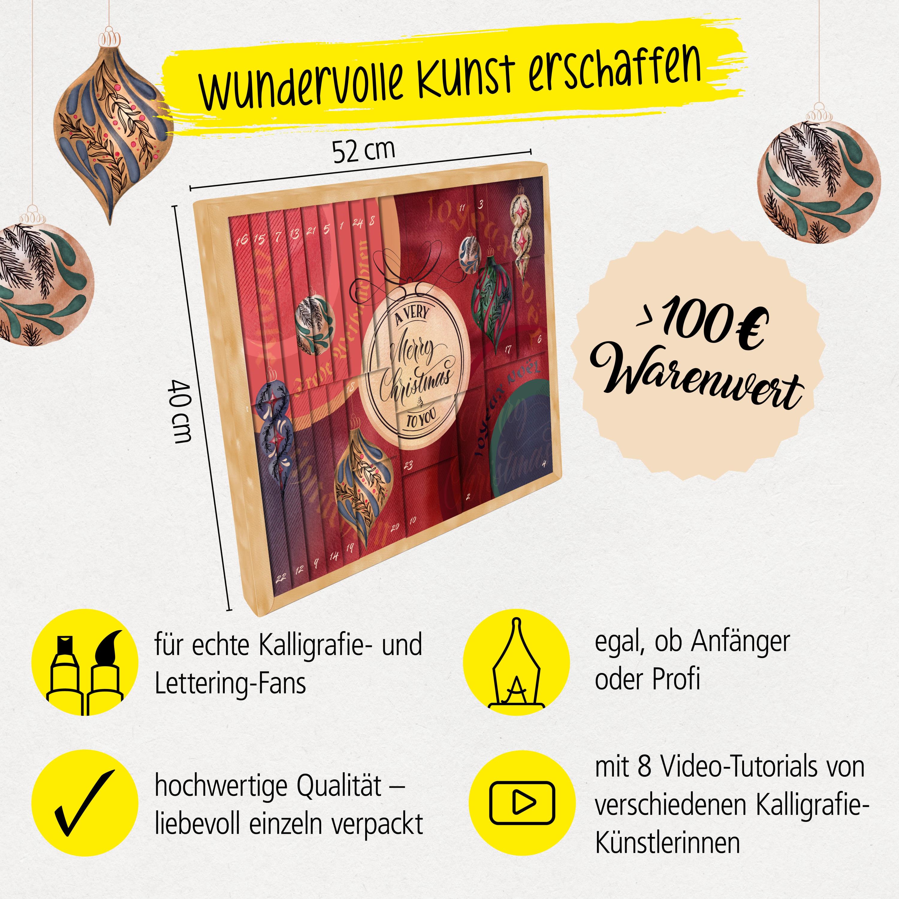 ONLINE Adventskalender Kalligrafie 2024