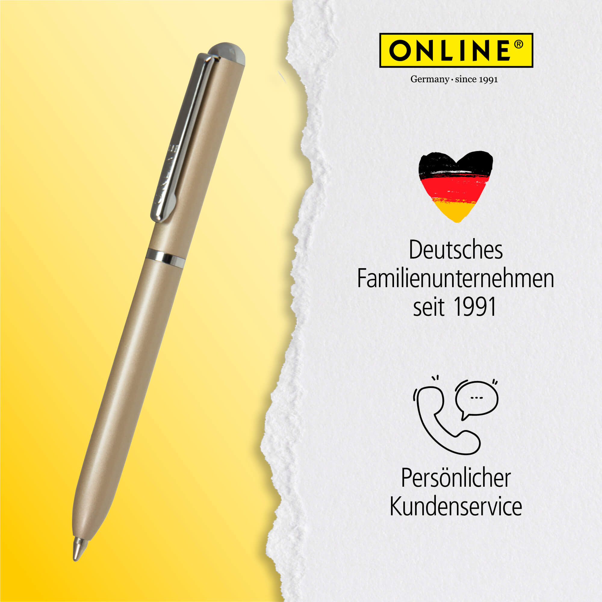 Kugelschreiber Mini Portemonnaie Champagne, 8 cm Mini-Kugelschreiber