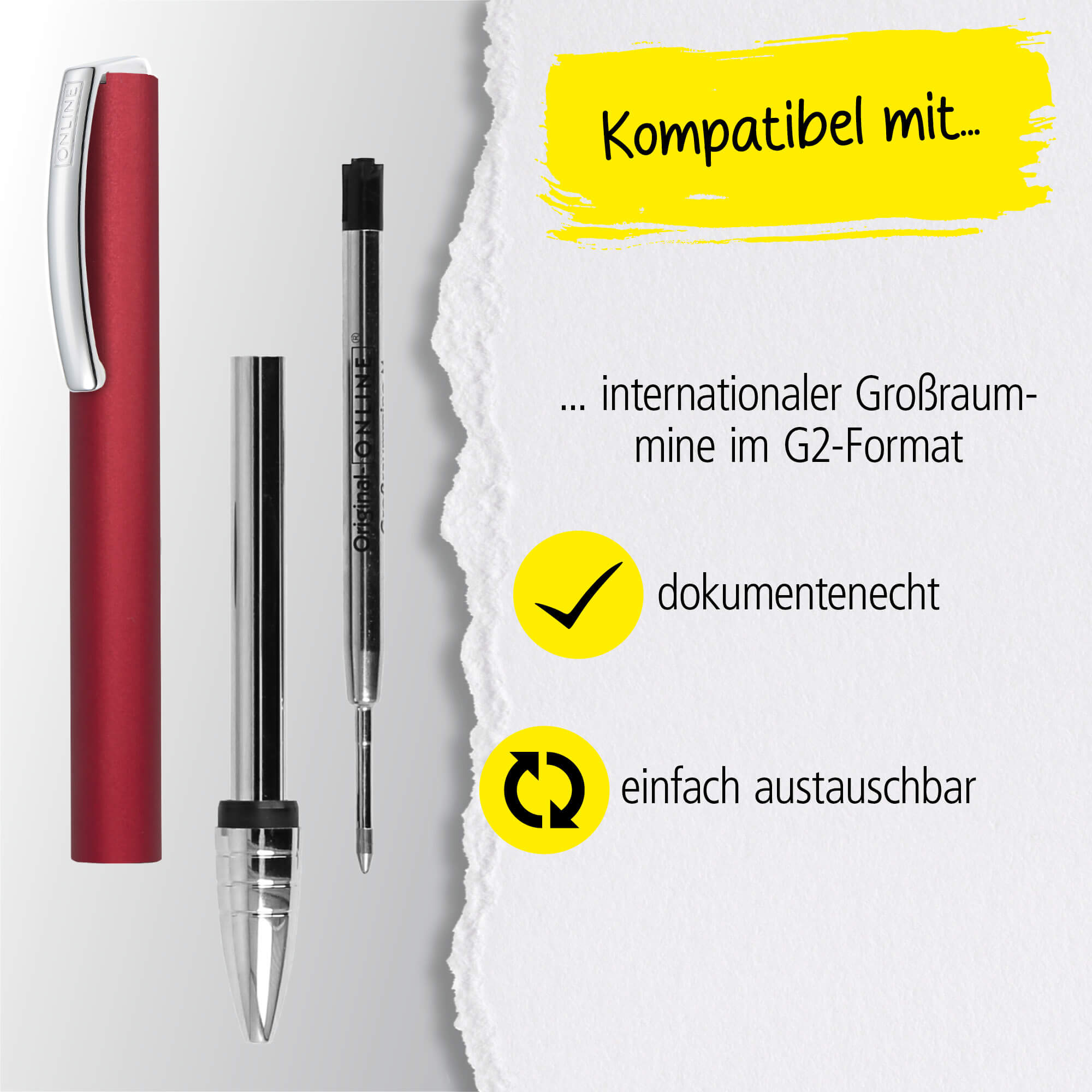 Kugelschreiber Vision Wild Berry, mit Wunschgravur