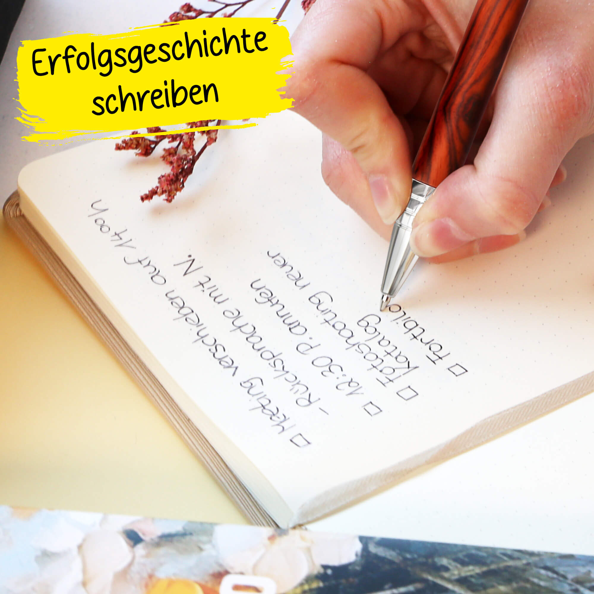 Kugelschreiber Vision Nature Walnut, in Geschenkbox