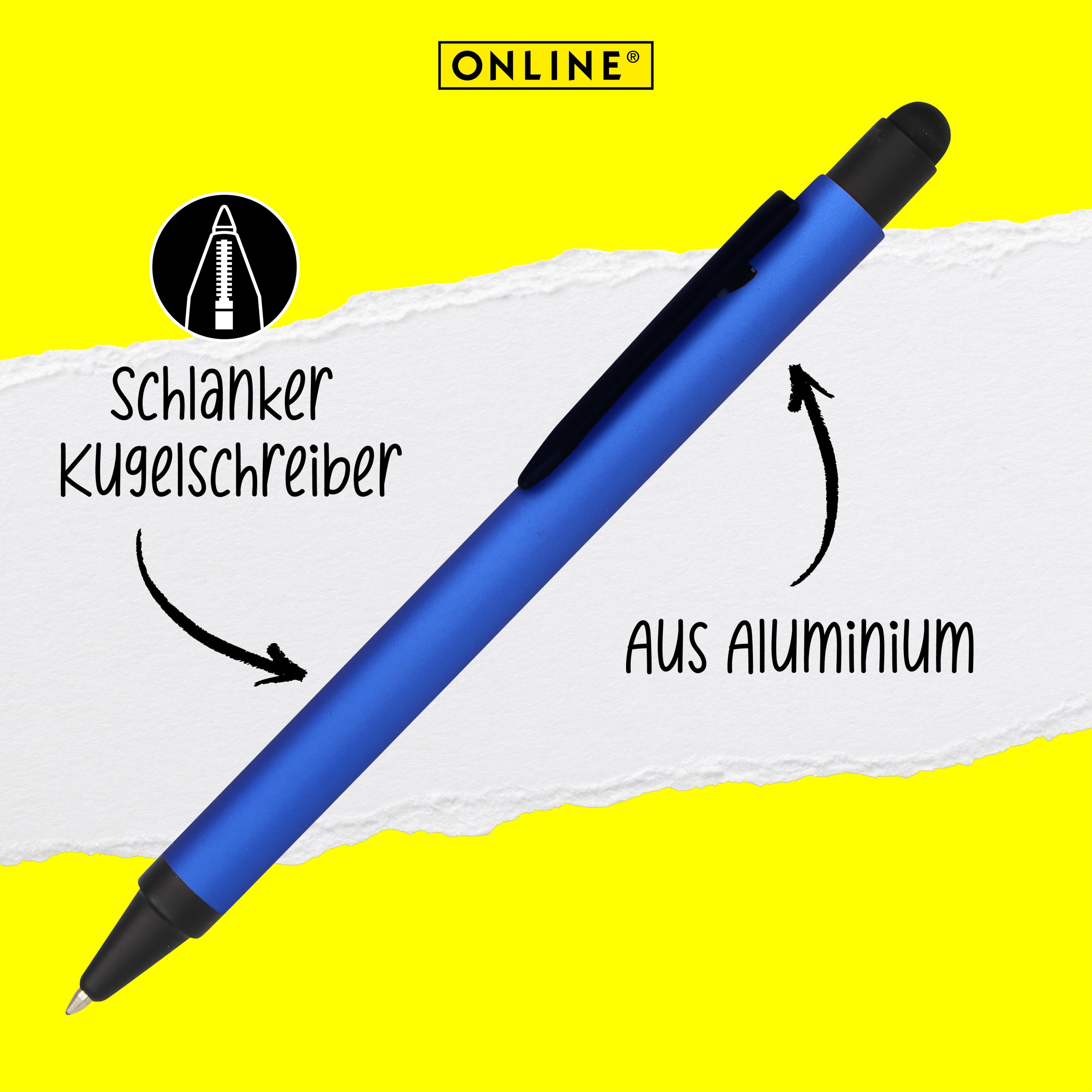 Kugelschreiber ALU Stylus Blue