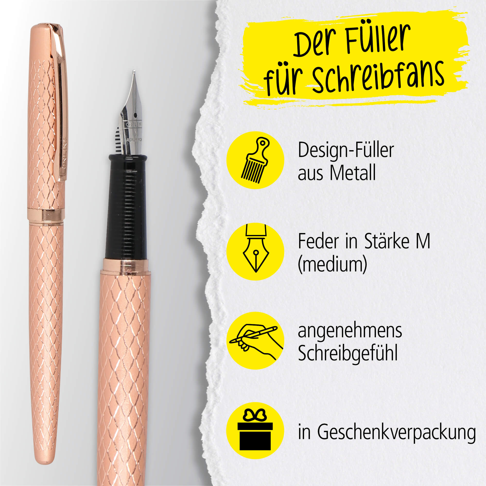 Füller Eleganza Diamond Rosegold