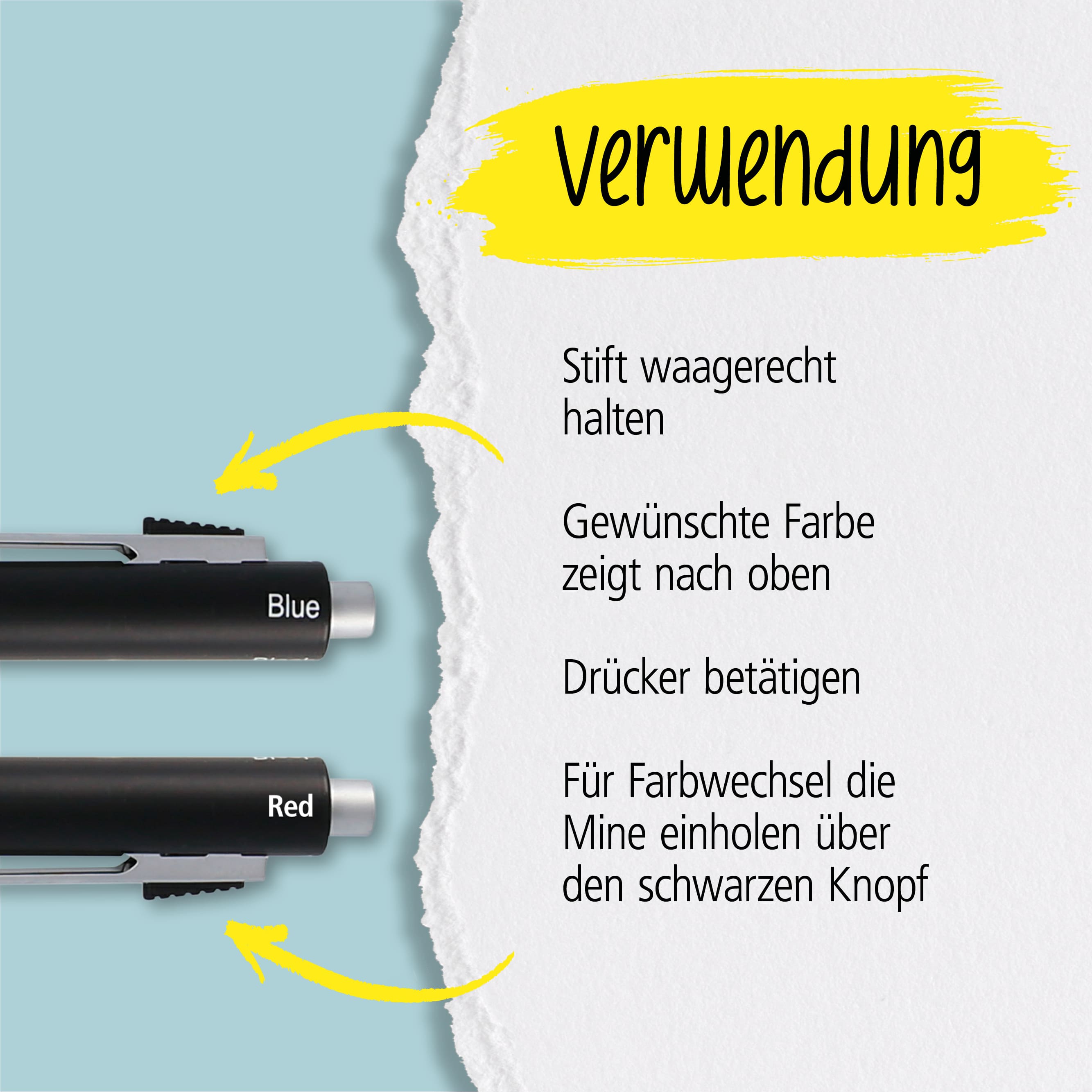 Multipen 4-in-1 Black, inkl. Ersatzminen in Box