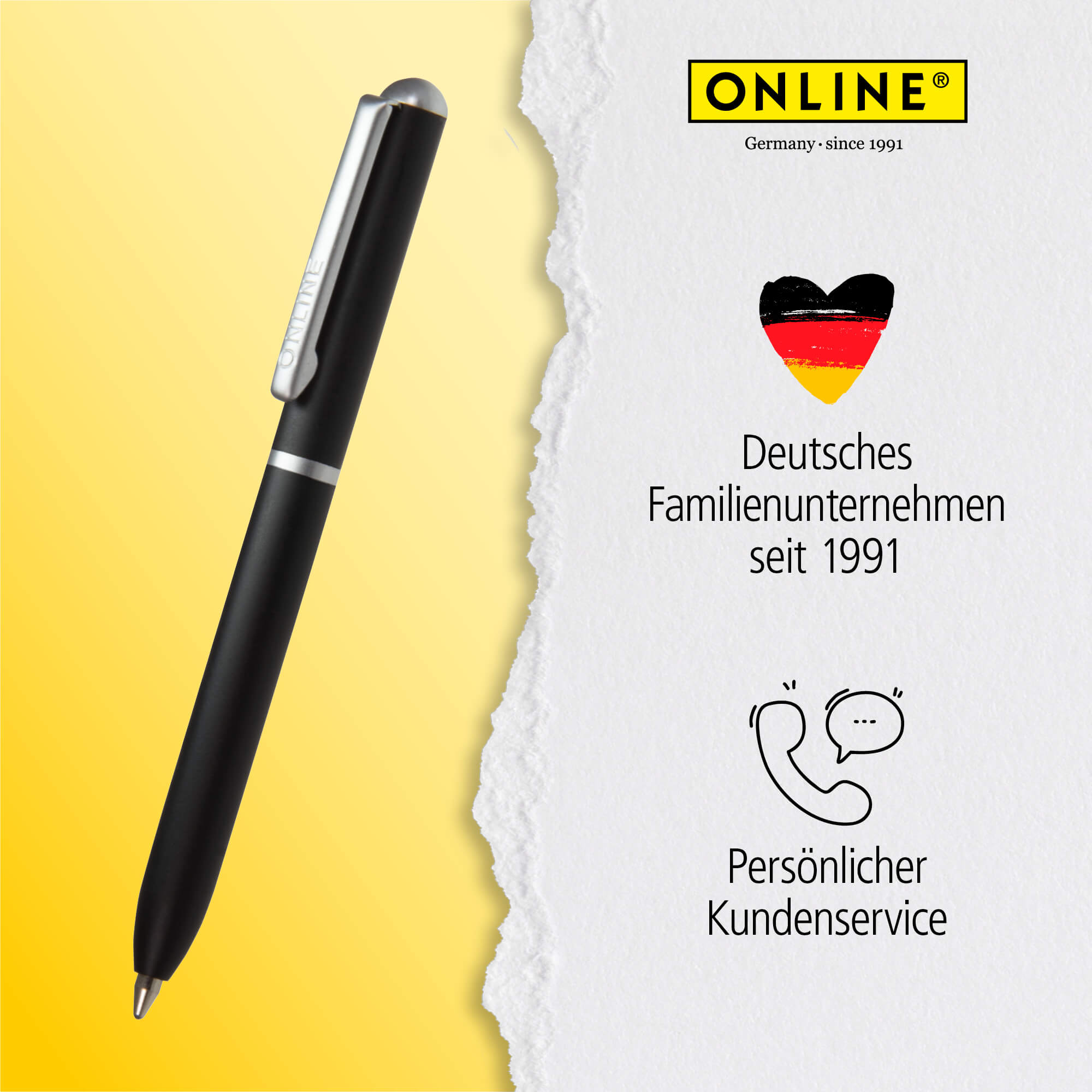 Kugelschreiber Mini Portemonnaie Black, 8 cm Mini-Kugelschreiber