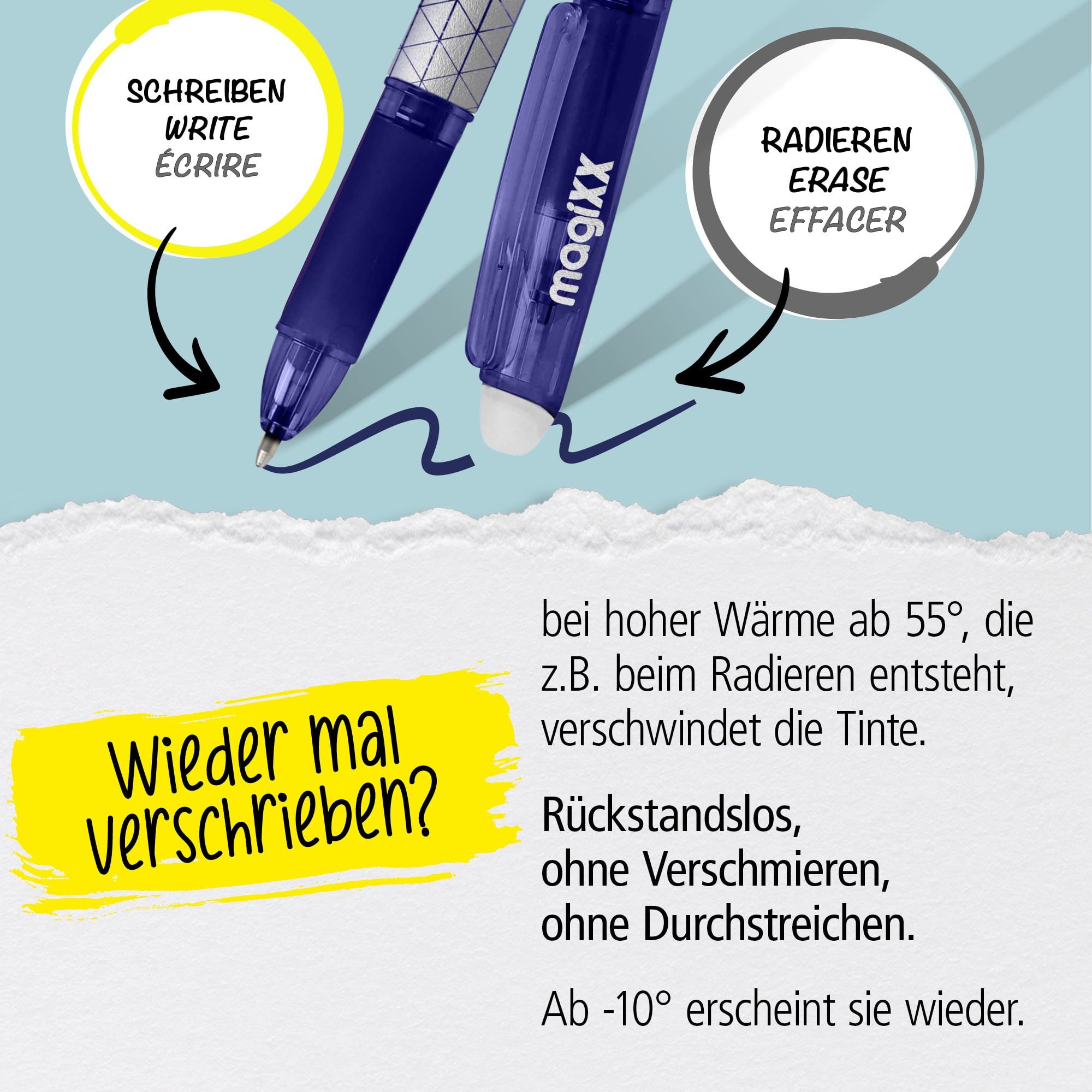 Radierbarer Gelschreiber ONLINE magiXX Classic Black