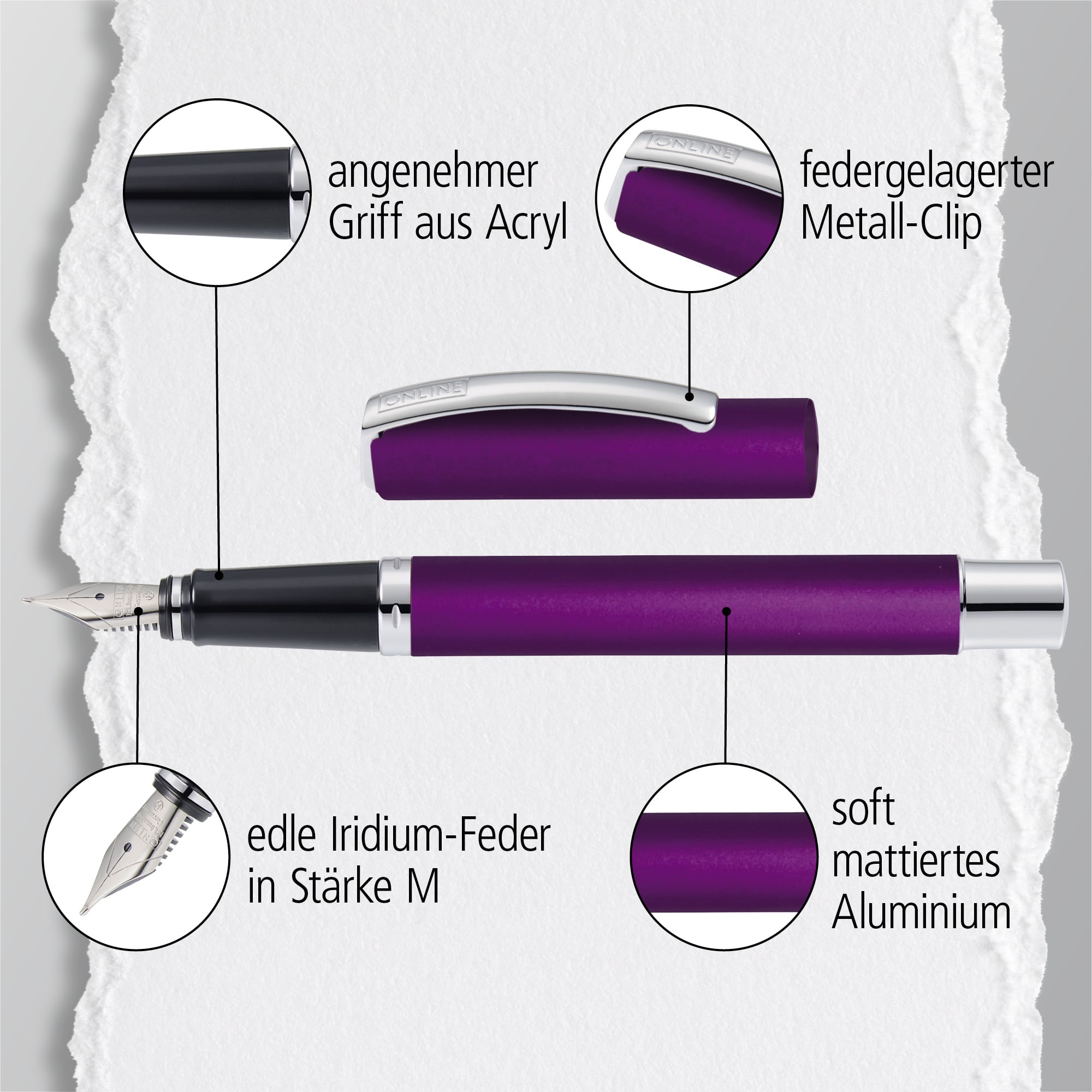 Füller Vision Satin Purple (M)