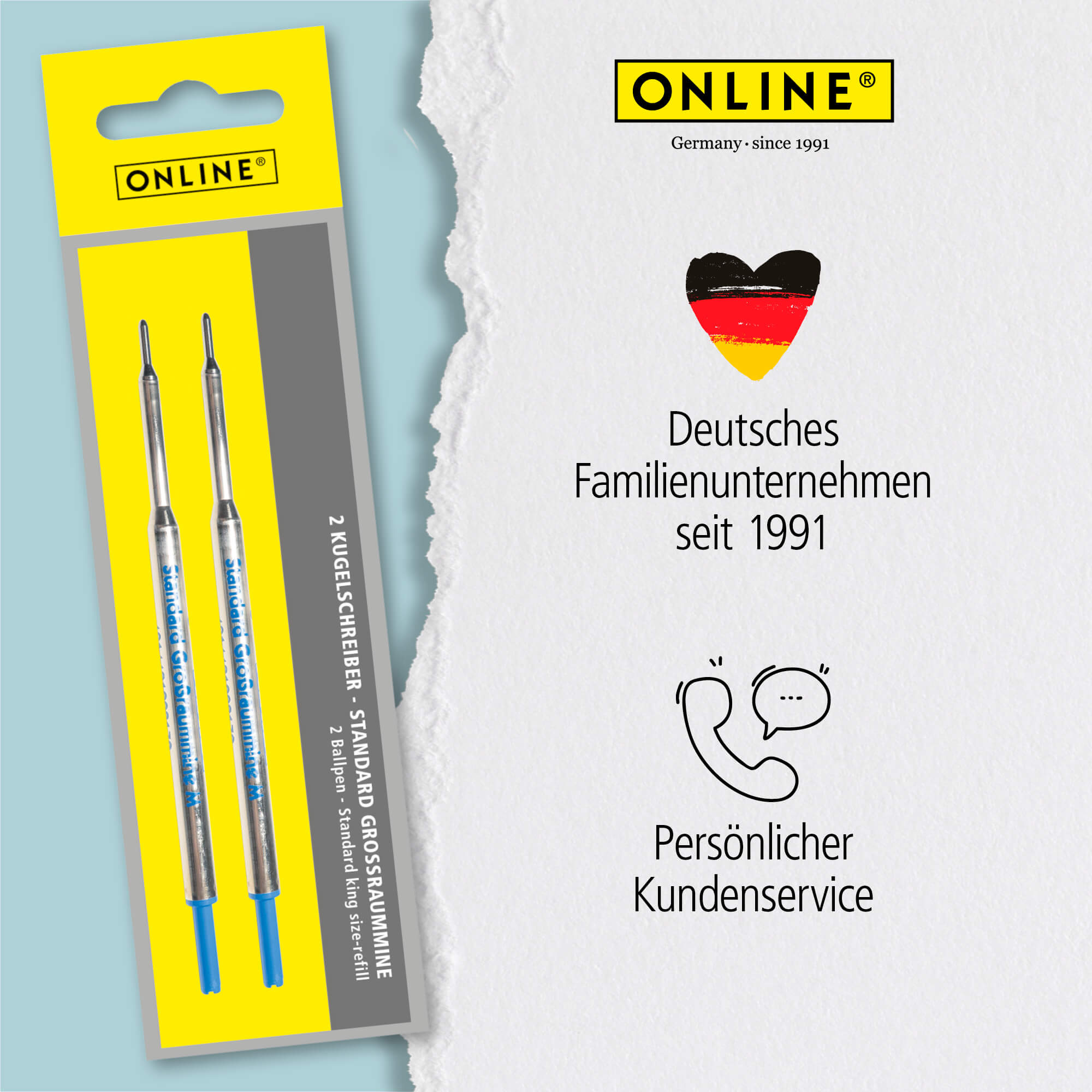 Kugelschreibermine Großraummine G1  M, Blau