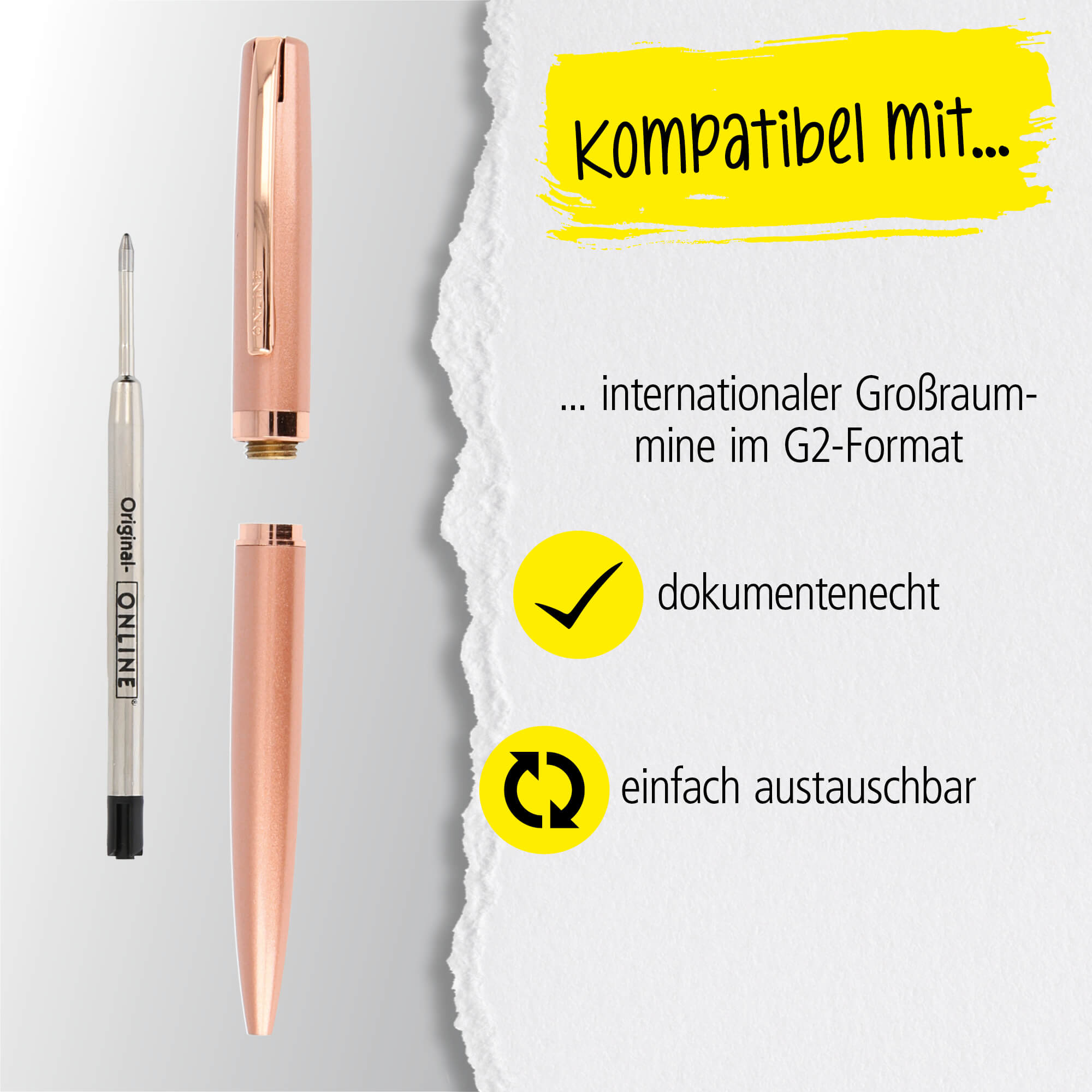 Drehkugelschreiber Eleganza Rosegold