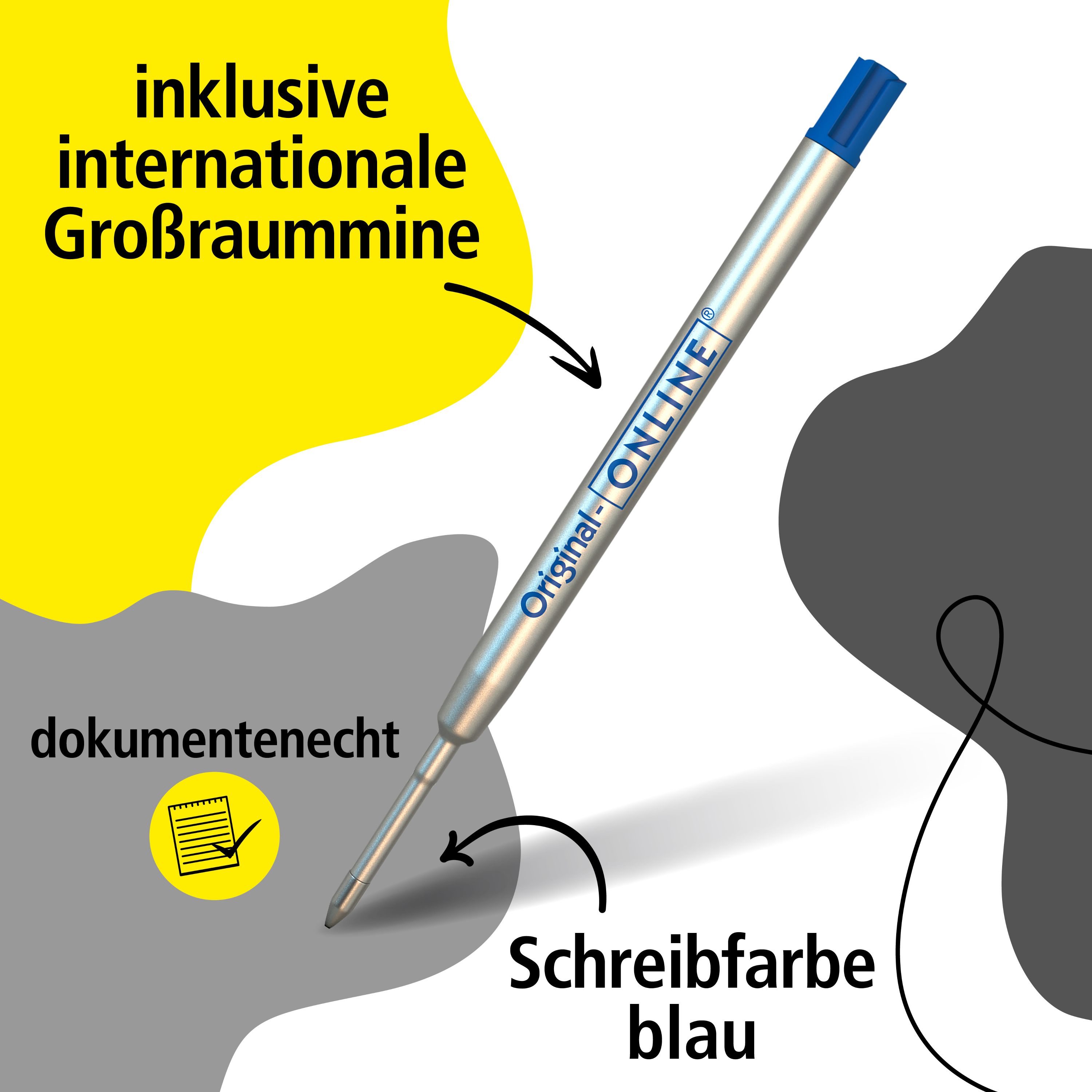 Druckkugelschreiber Sporty Silver