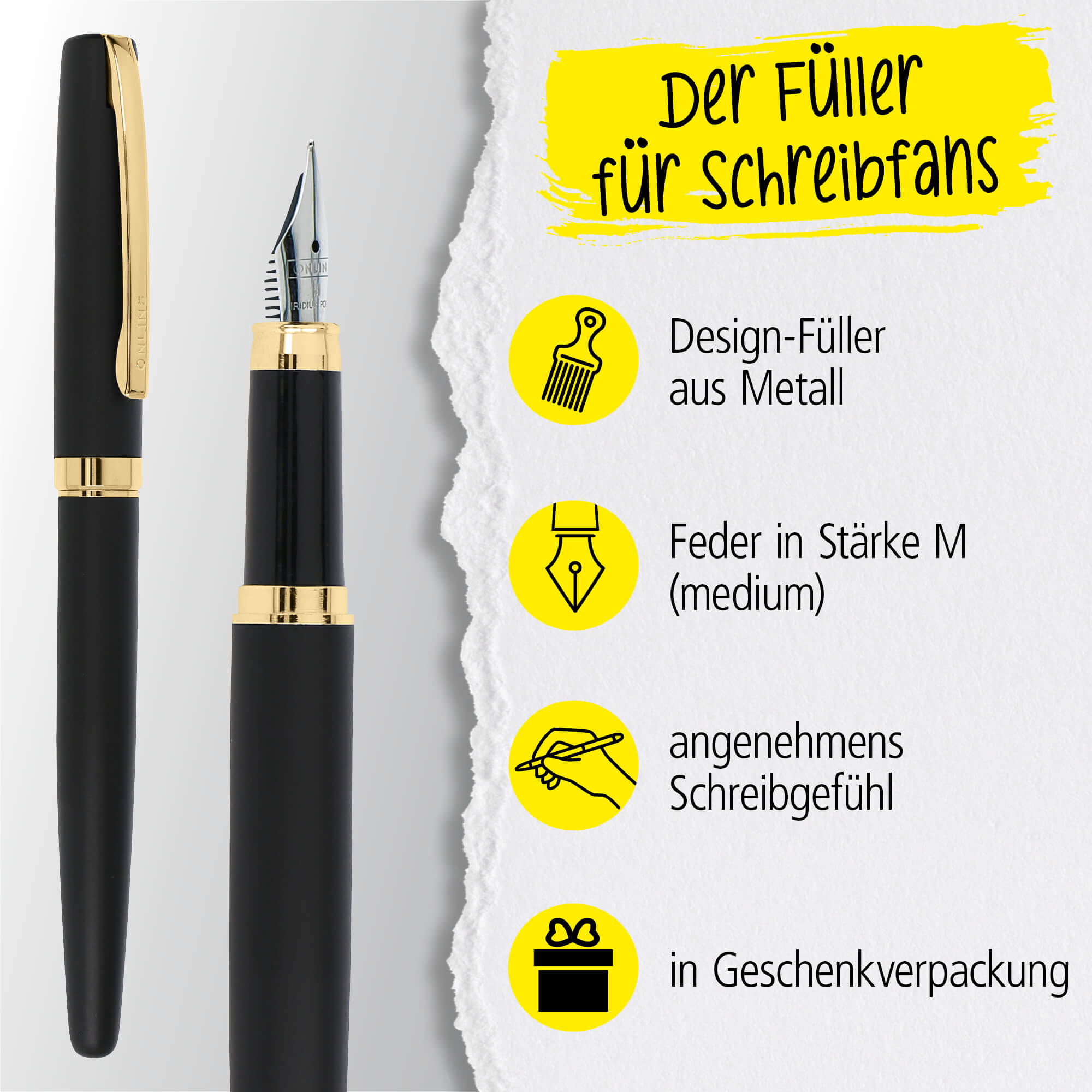 Füller Eleganza Black Gold