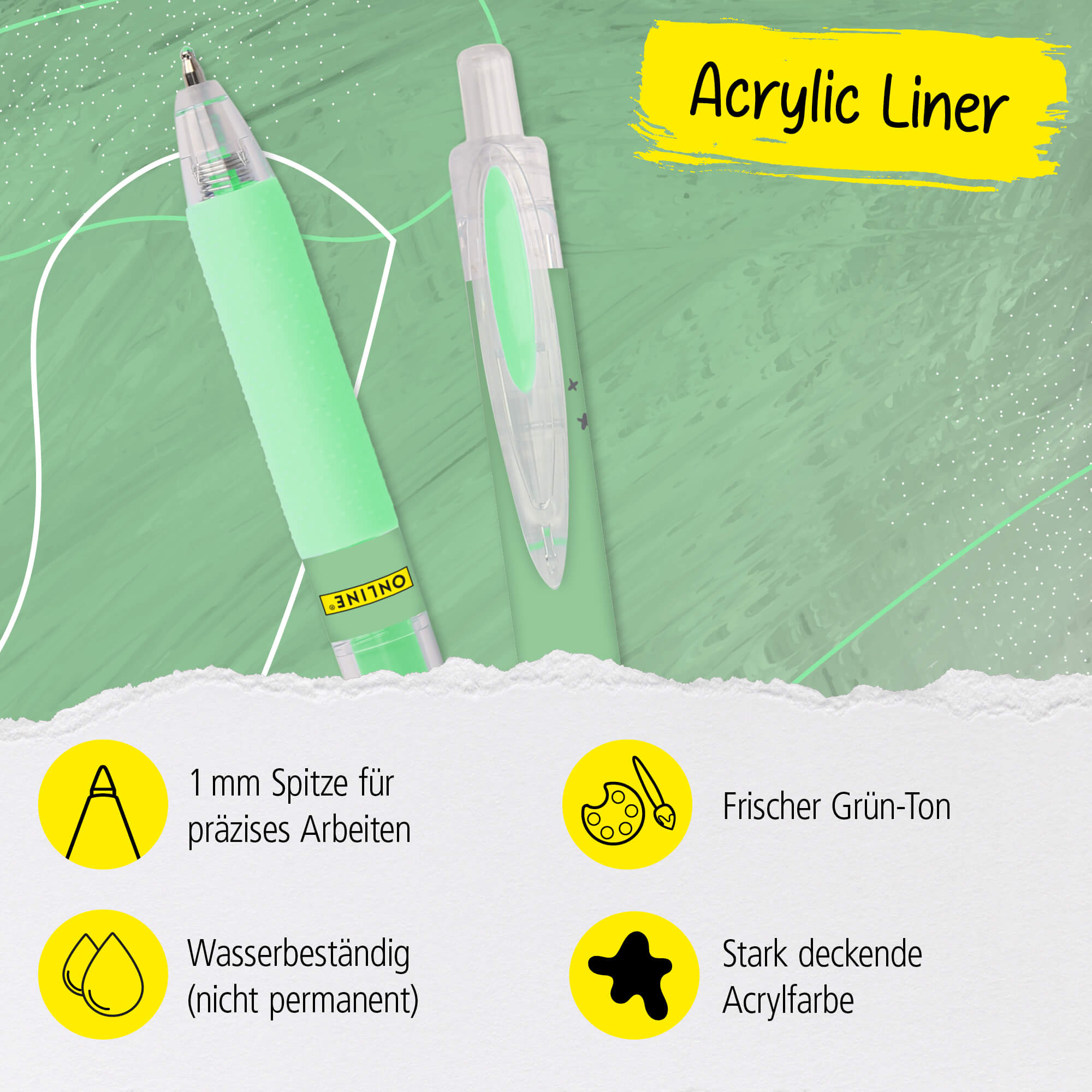 Acrylic Liner Green