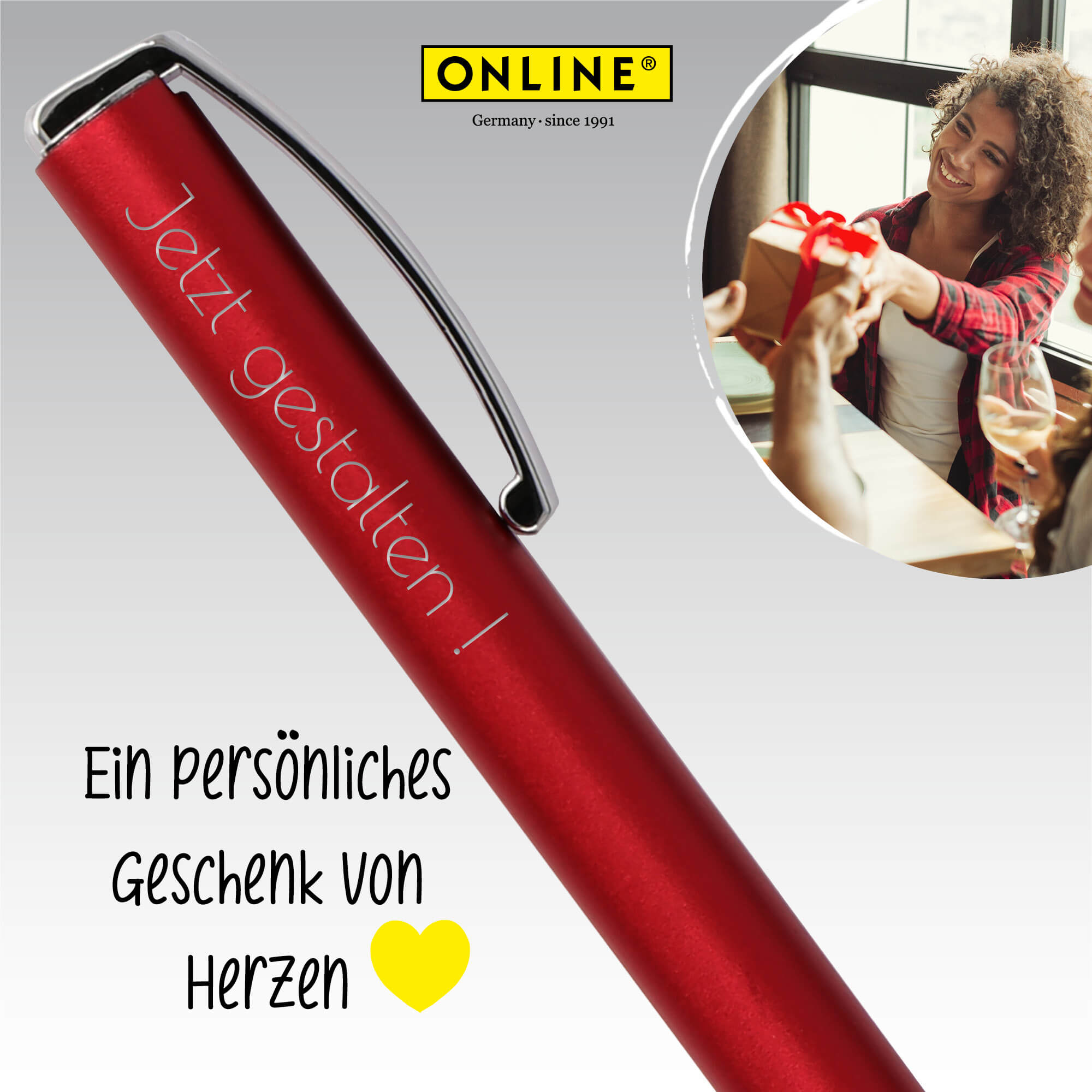 Kugelschreiber Vision Wild Berry, mit Wunschgravur