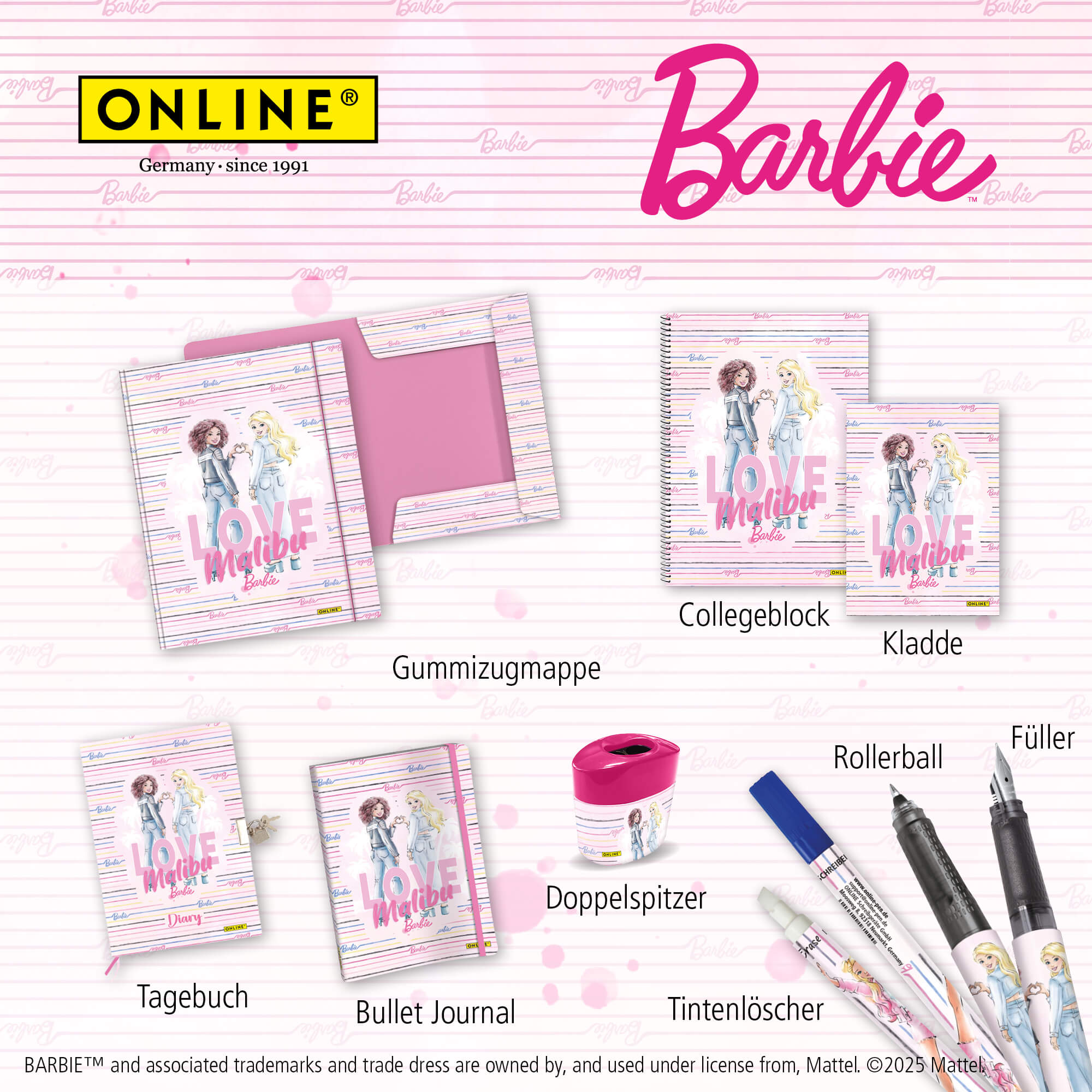 Rollerball College Barbie Malibu